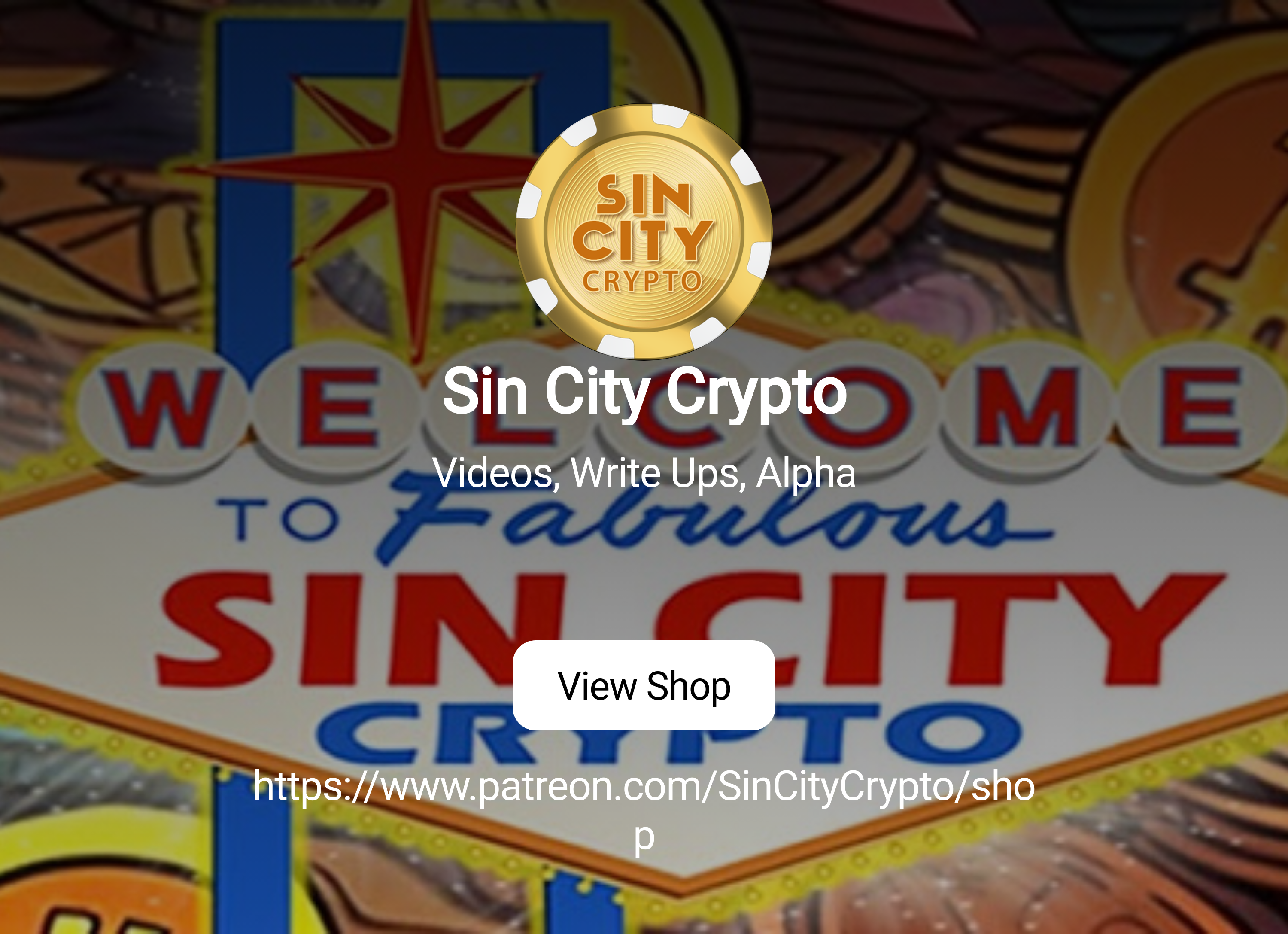 Sin City Crypto | Videos, Write Ups, Alpha | Patreon