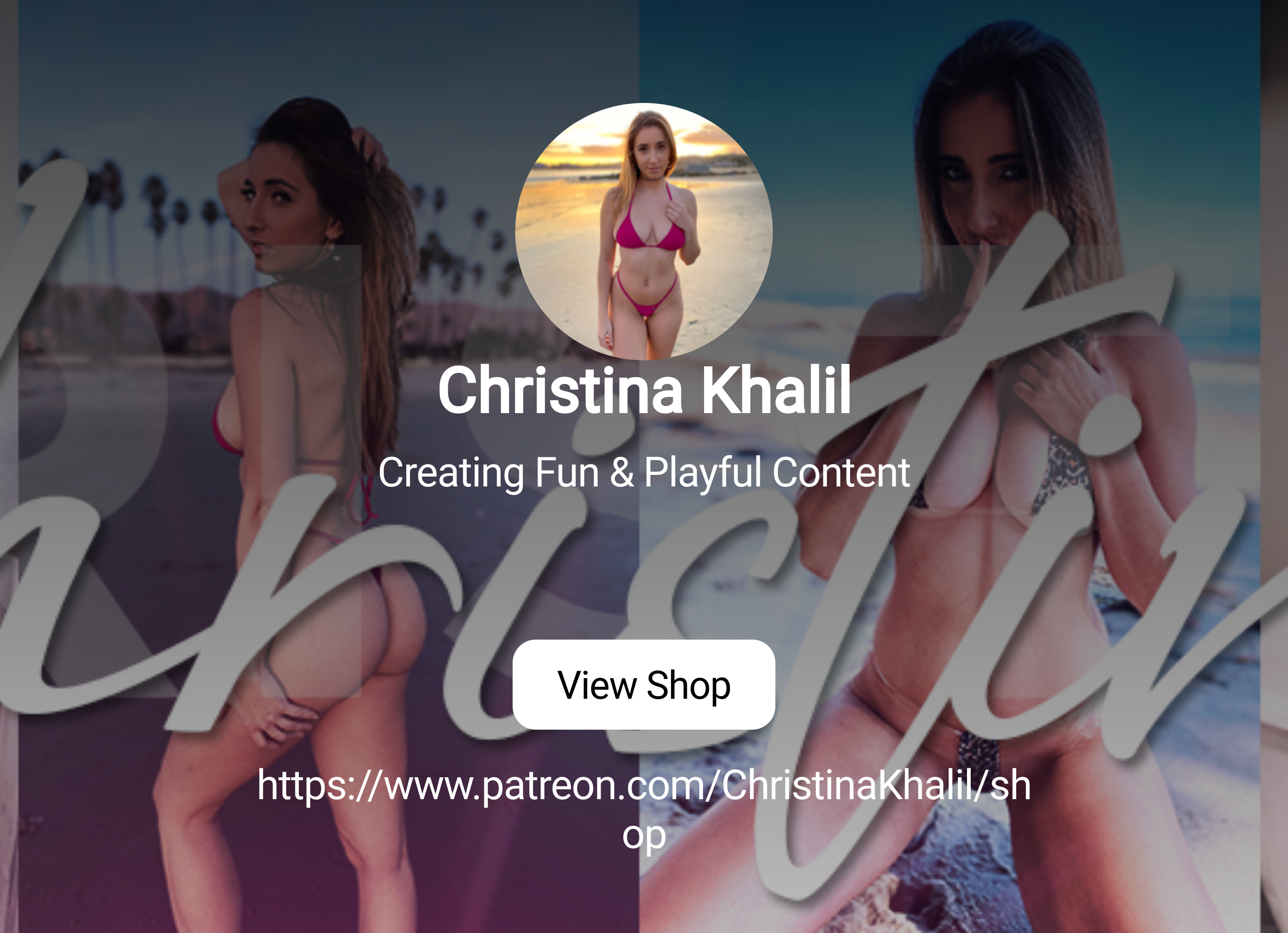 Christina Khalil | Creating Fun & Playful Content | Patreon