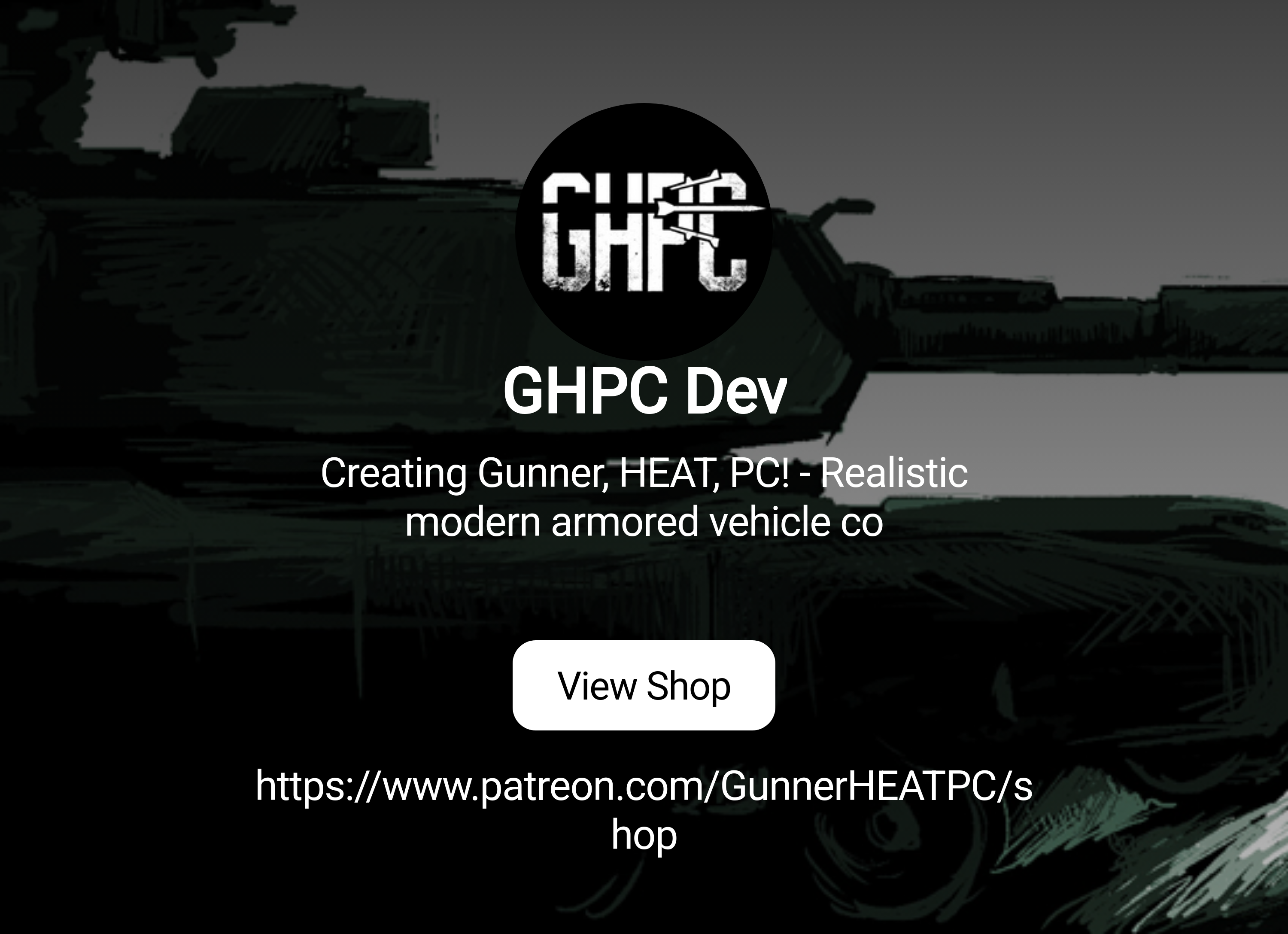 GHPC Dev | Creating Gunner, HEAT, PC! - Realistic modern armored vehicle co  | Patreon