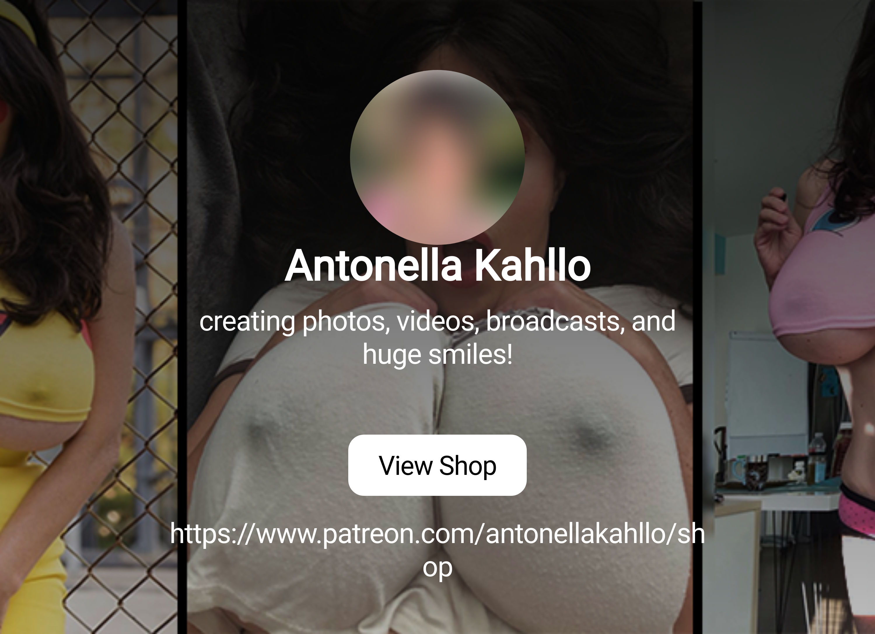 Antonella Kahllo | creating photos, videos, broadcasts, and huge smiles! |  Patreon