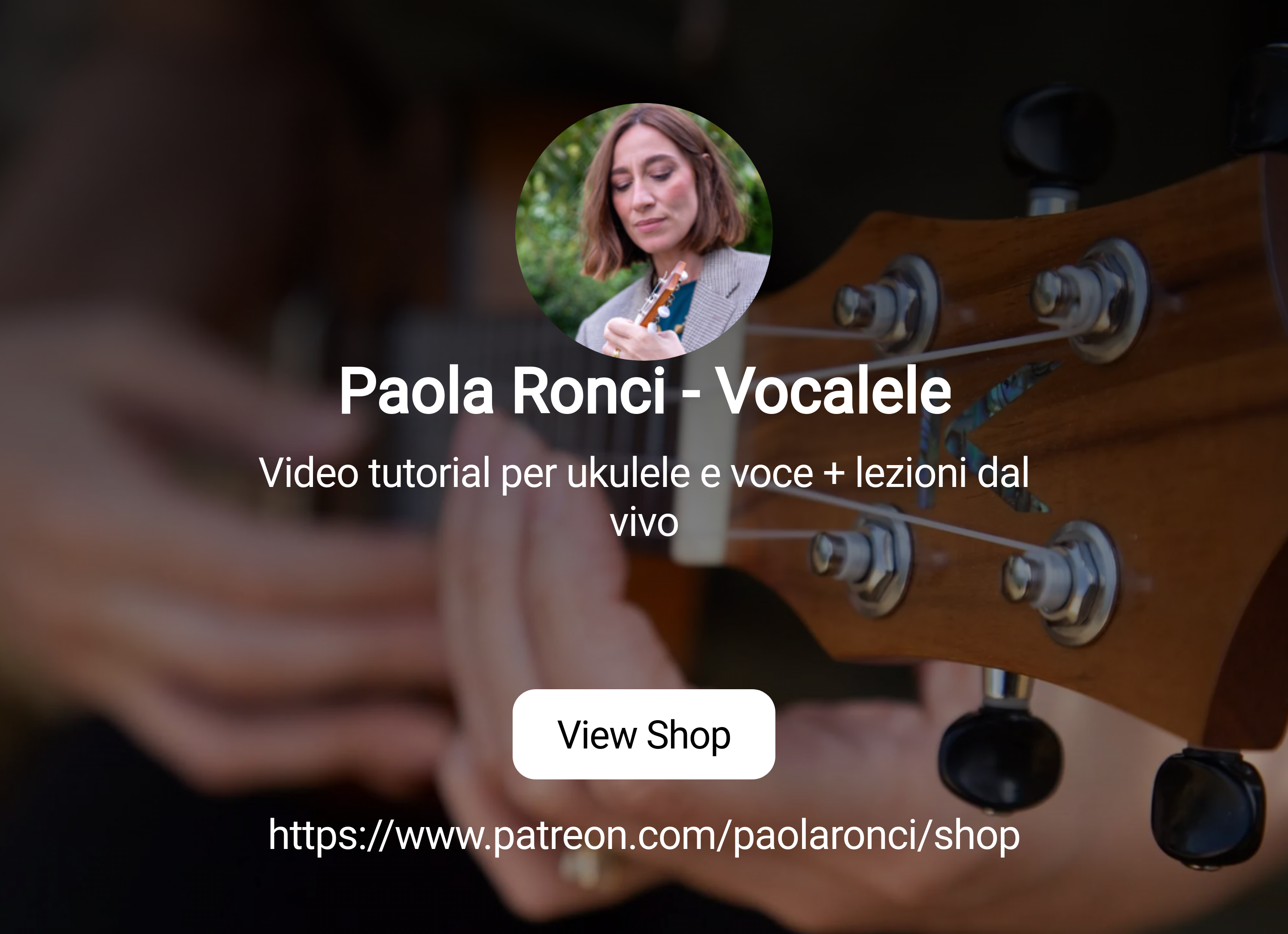 Paola Ronci - Vocalele | Video tutorial per ukulele e voce + lezioni dal  vivo | Patreon