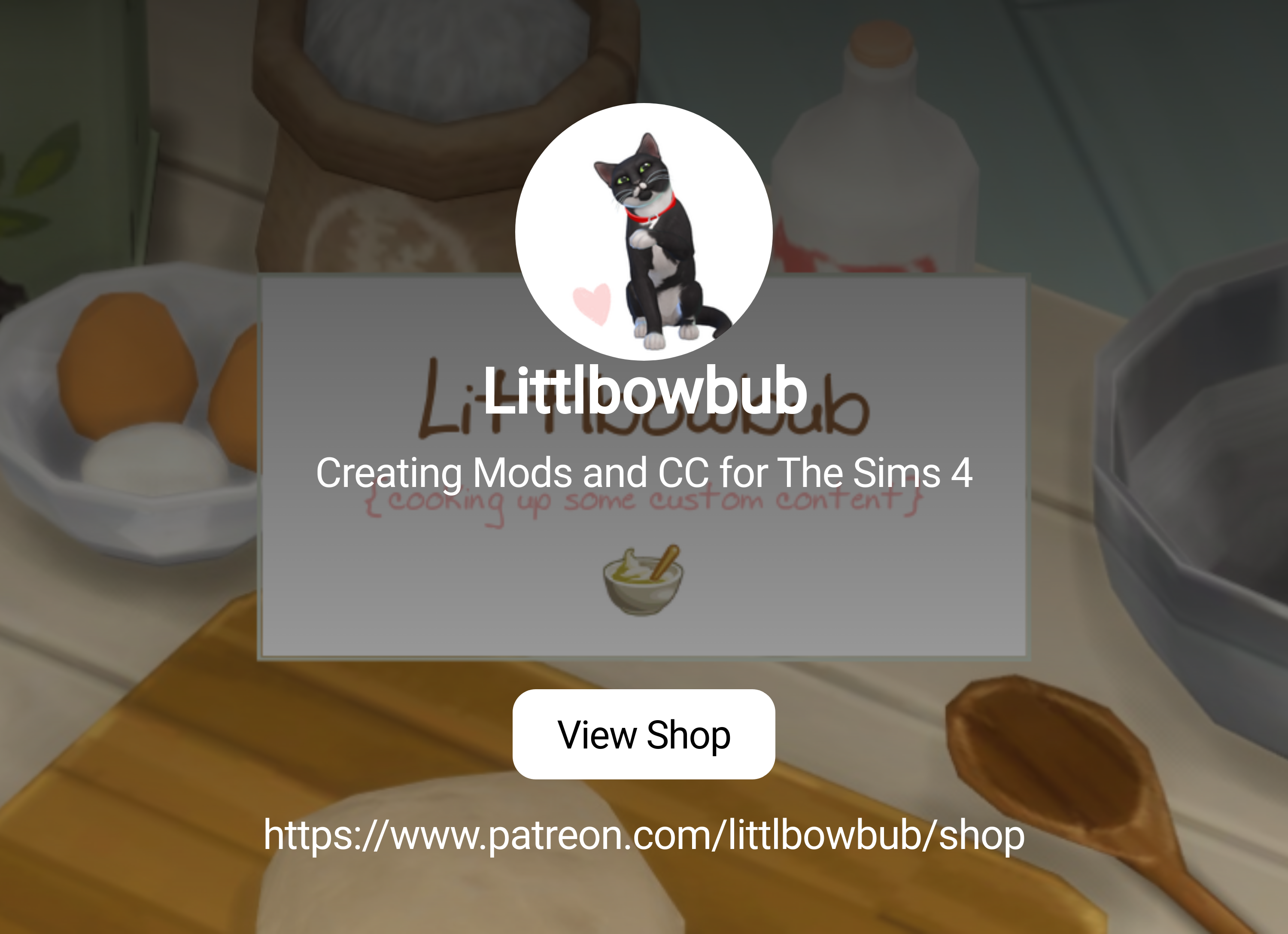 Littlbowbub | Creating Mods and CC for The Sims 4 | Patreon