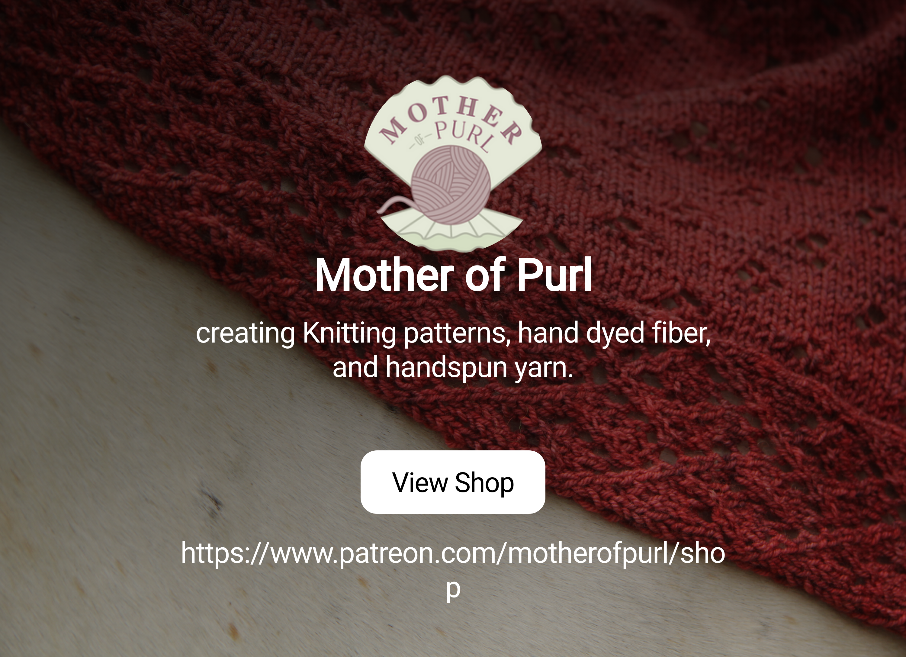 Mother of Purl | creating Knitting patterns, hand dyed fiber, and handspun  yarn. | Patreon