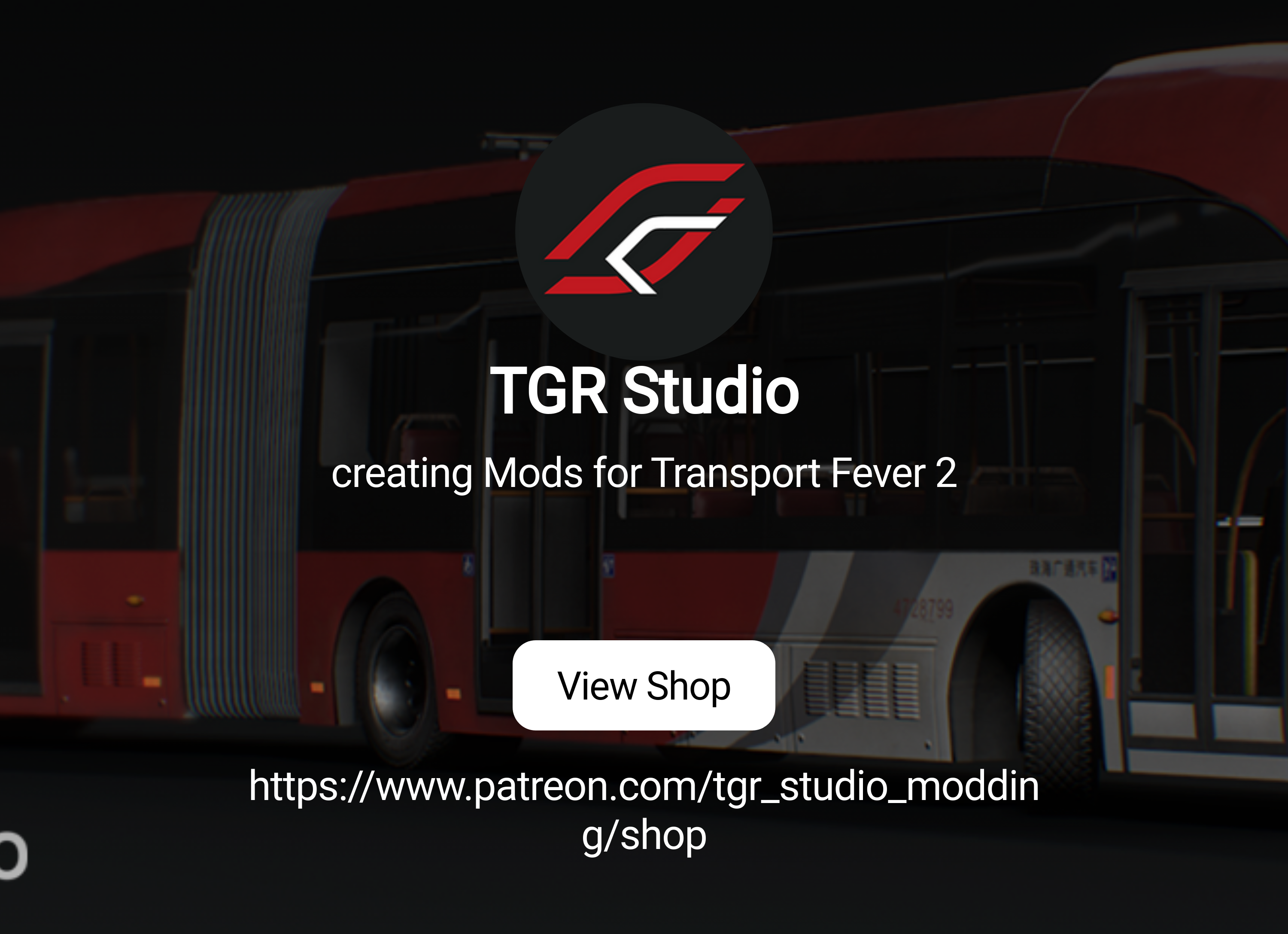 TGR Studio | creating Mods for Transport Fever 2 | Patreon