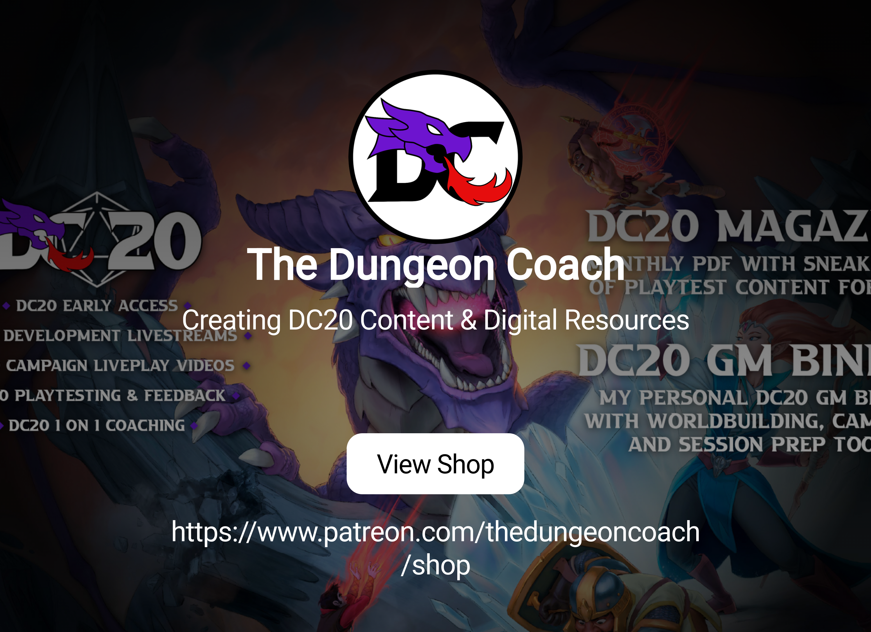 The Dungeon Coach | Creating DC20 Content & Digital Resources | Patreon