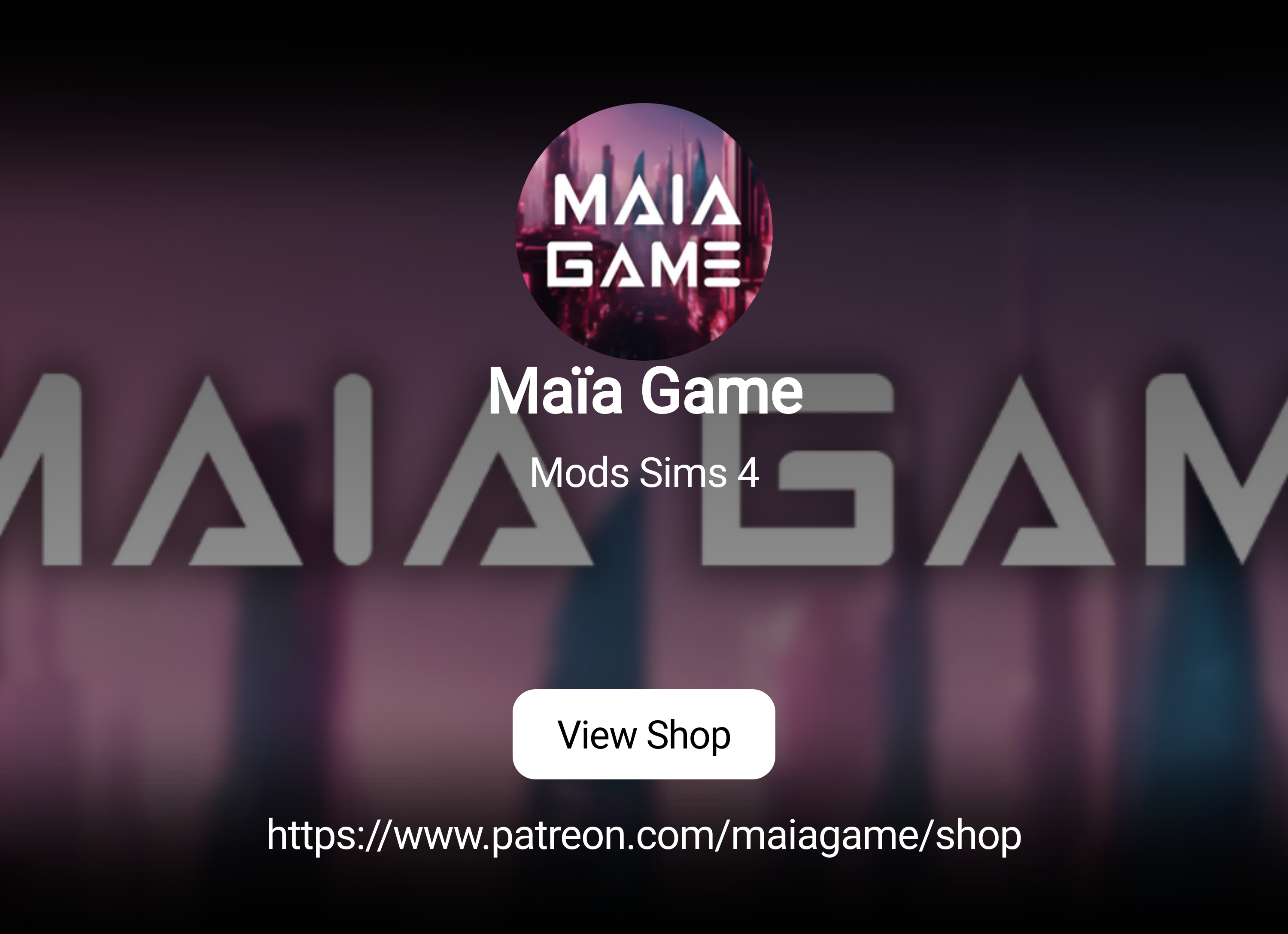 Maïa Game | Mods Sims 4 | Patreon