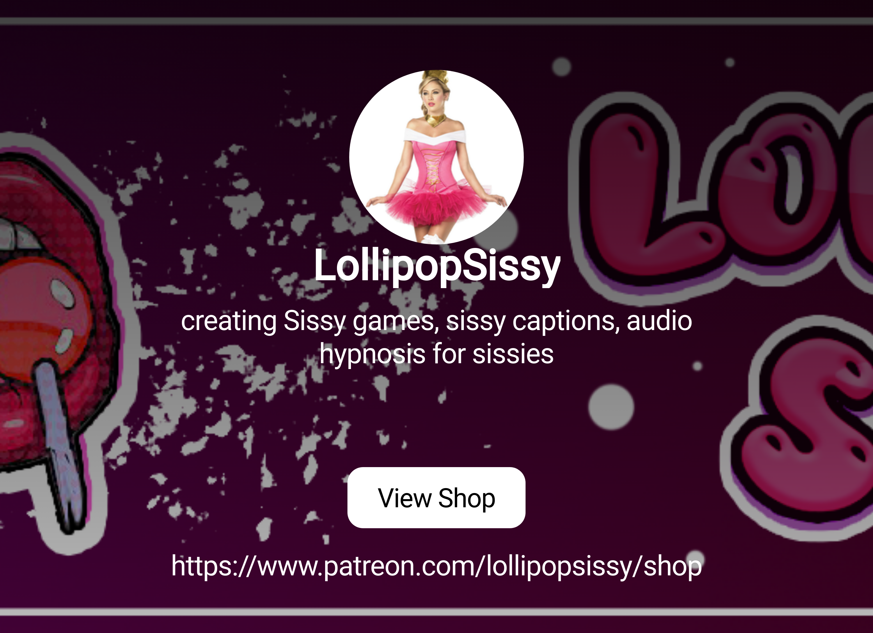 LollipopSissy | creating Sissy games, sissy captions, audio hypnosis for  sissies | Patreon