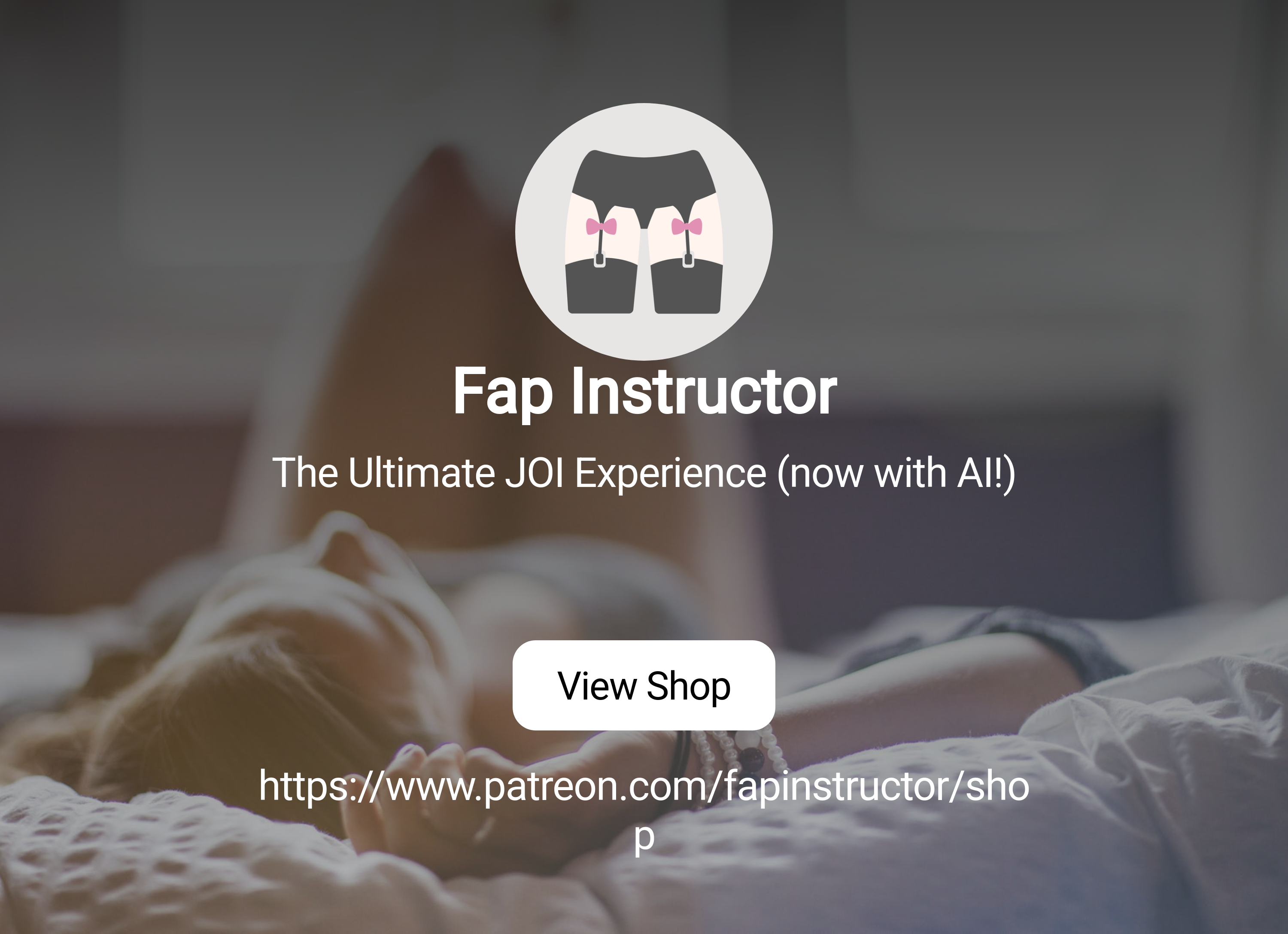 Fap Instructor | The Ultimate JOI Experience (now with AI!) | Patreon