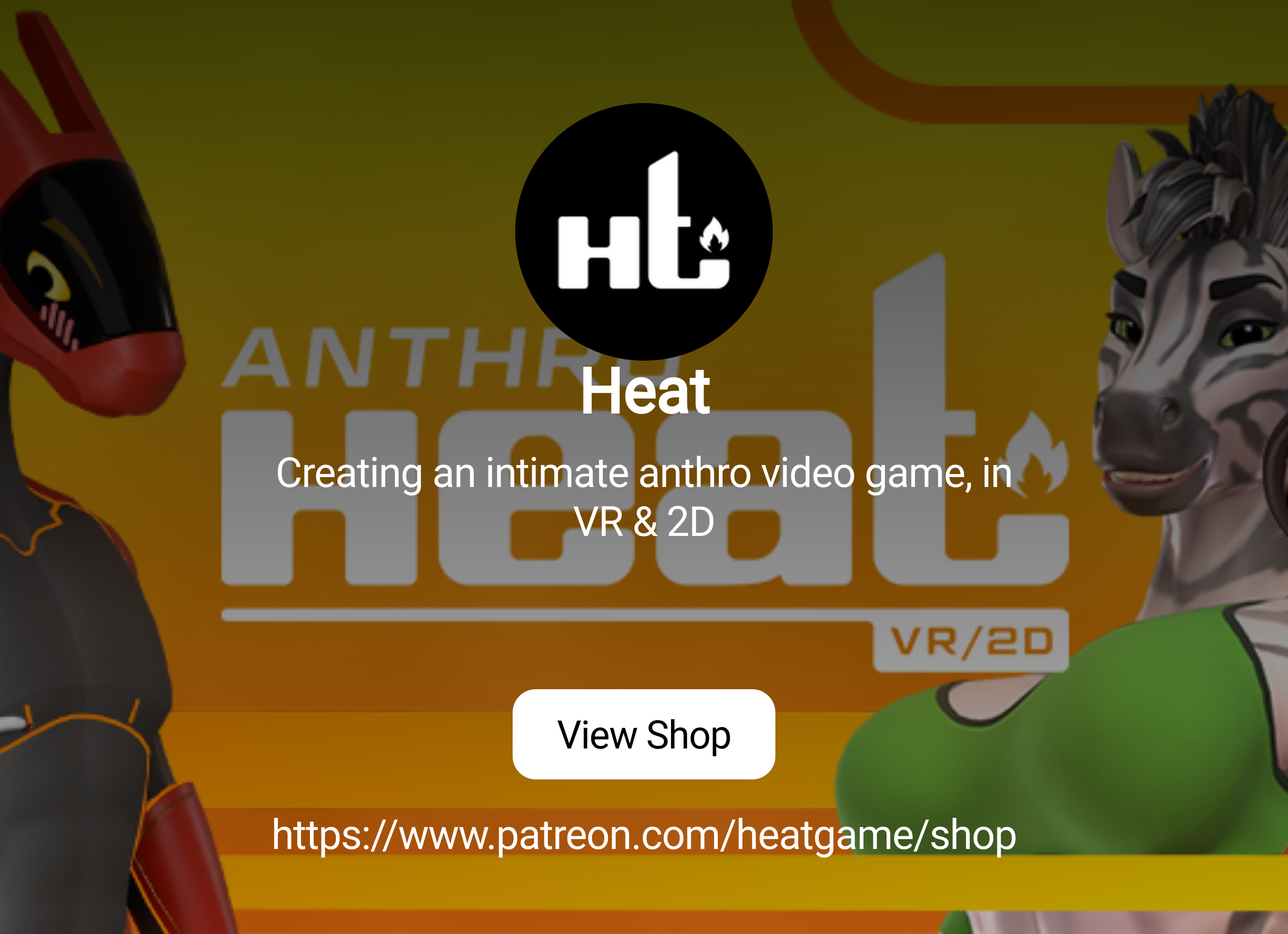 Heat | Creating an intimate anthro video game, in VR & 2D | Patreon