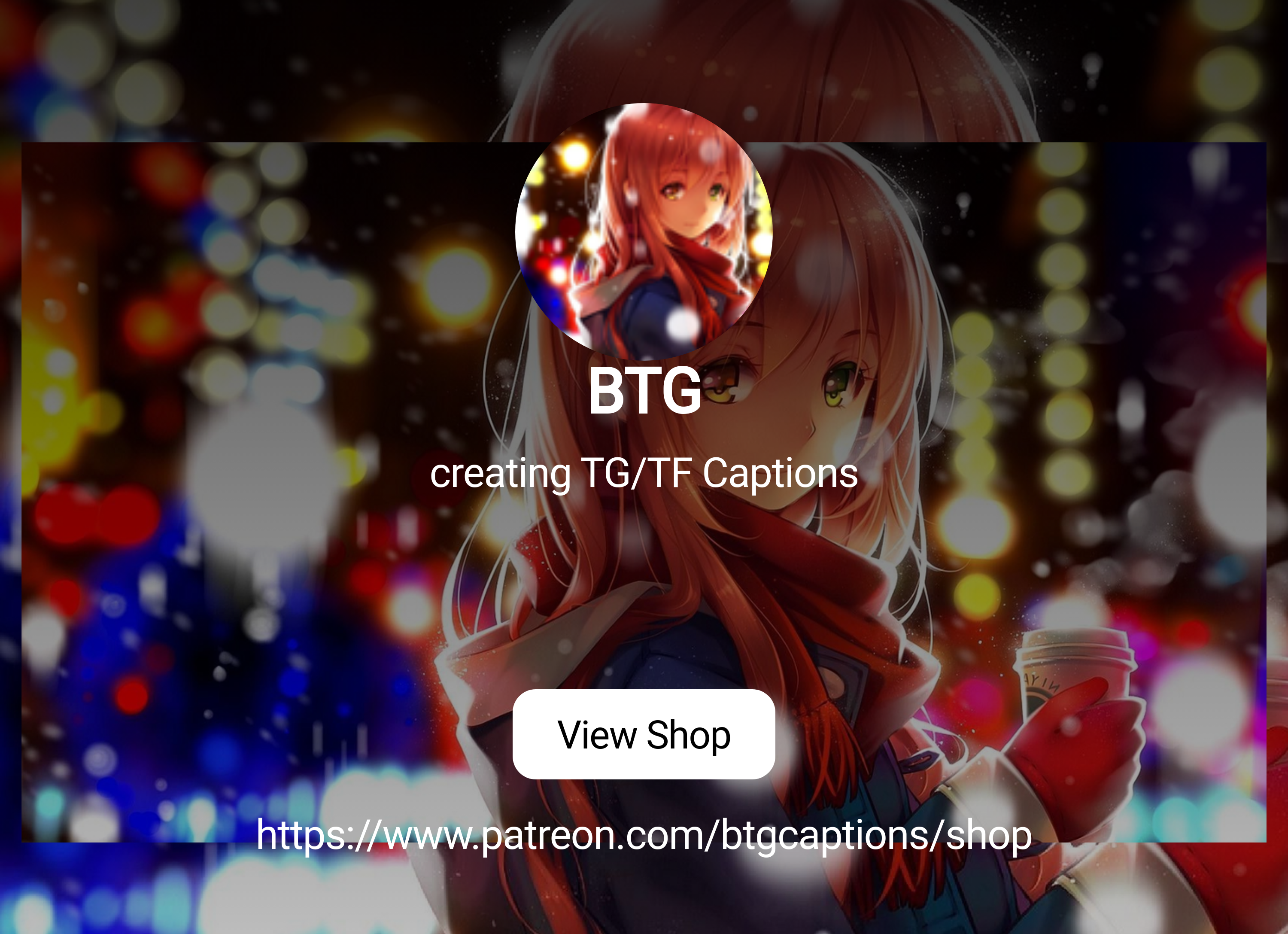 BTG | creating TG/TF Captions | Patreon