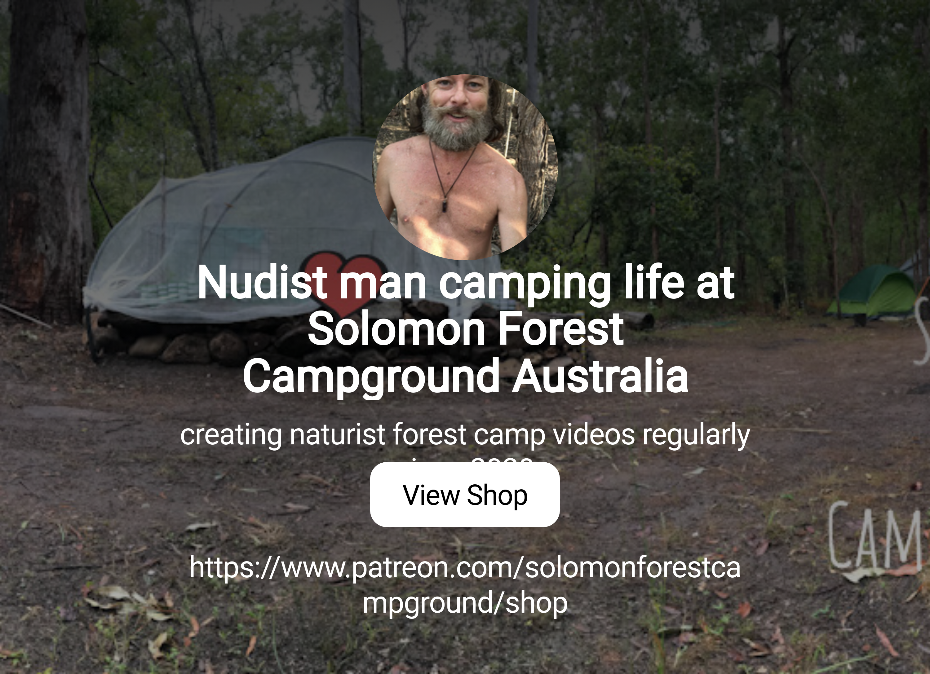 Nudist man camping life at Solomon Forest Campground Australia | creating  naturist forest camp videos regularly since 2020 | Patreon