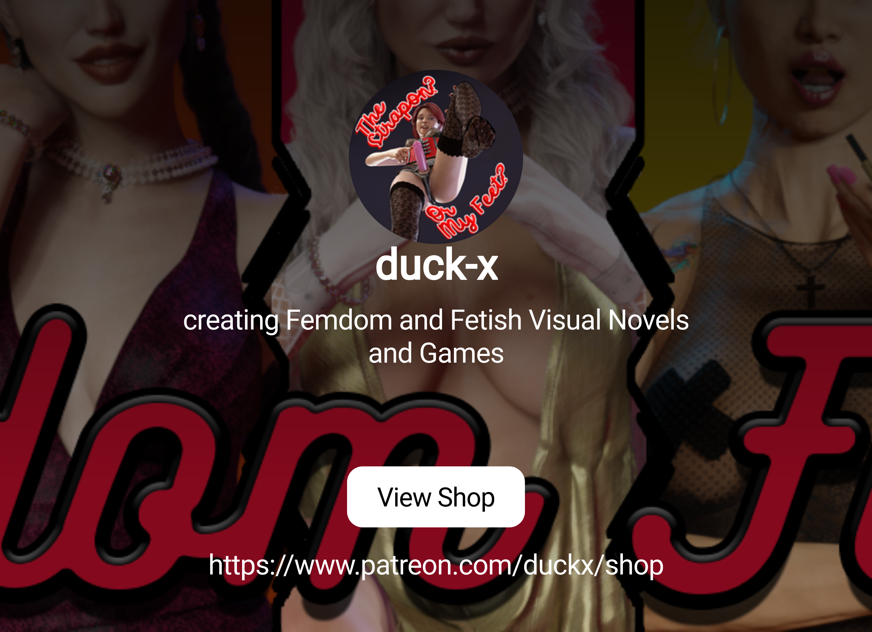 duck-x | creating Femdom and Fetish Visual Novels and Games | Patreon