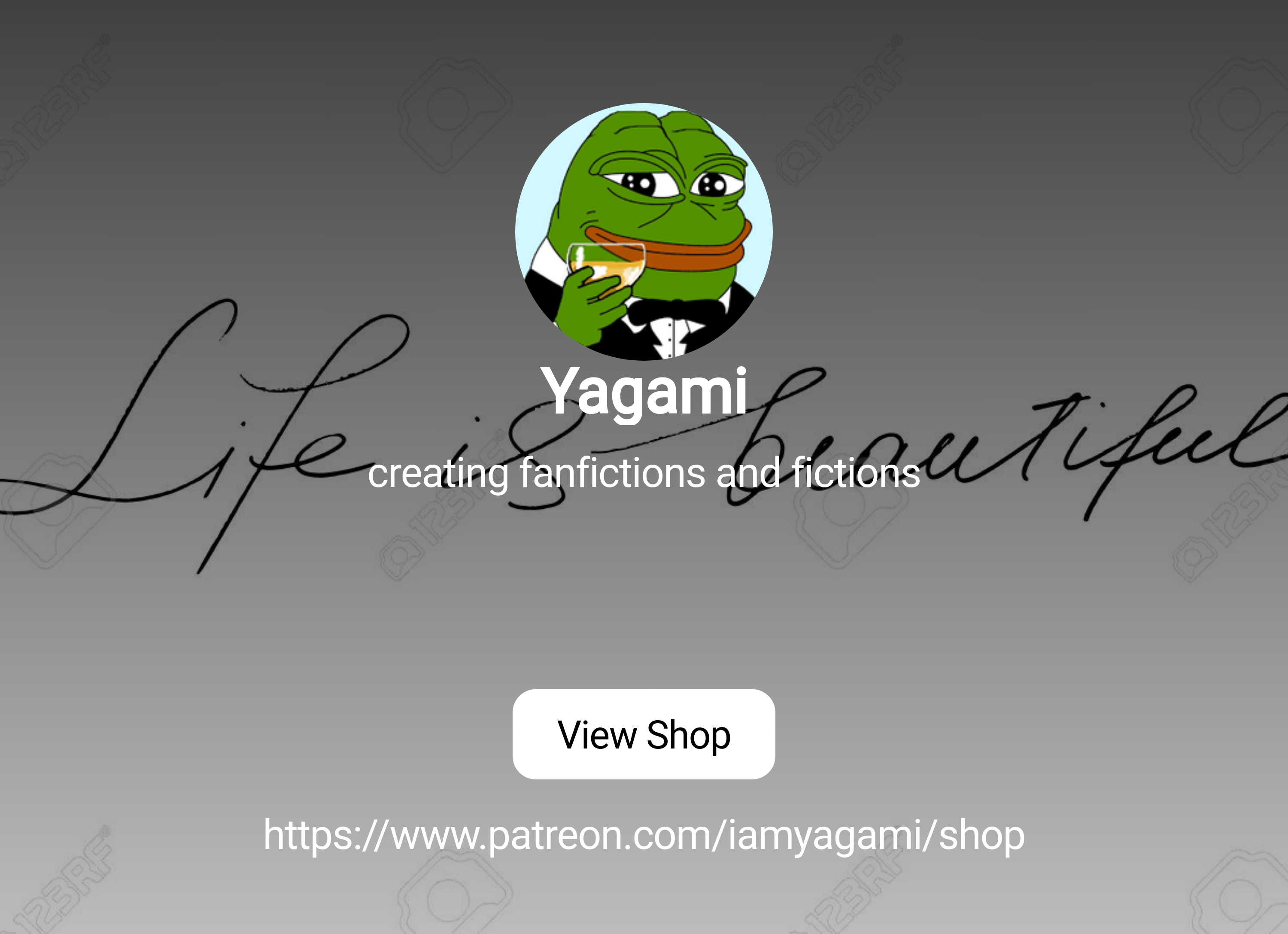 Yagami | creating fanfictions and fictions | Patreon