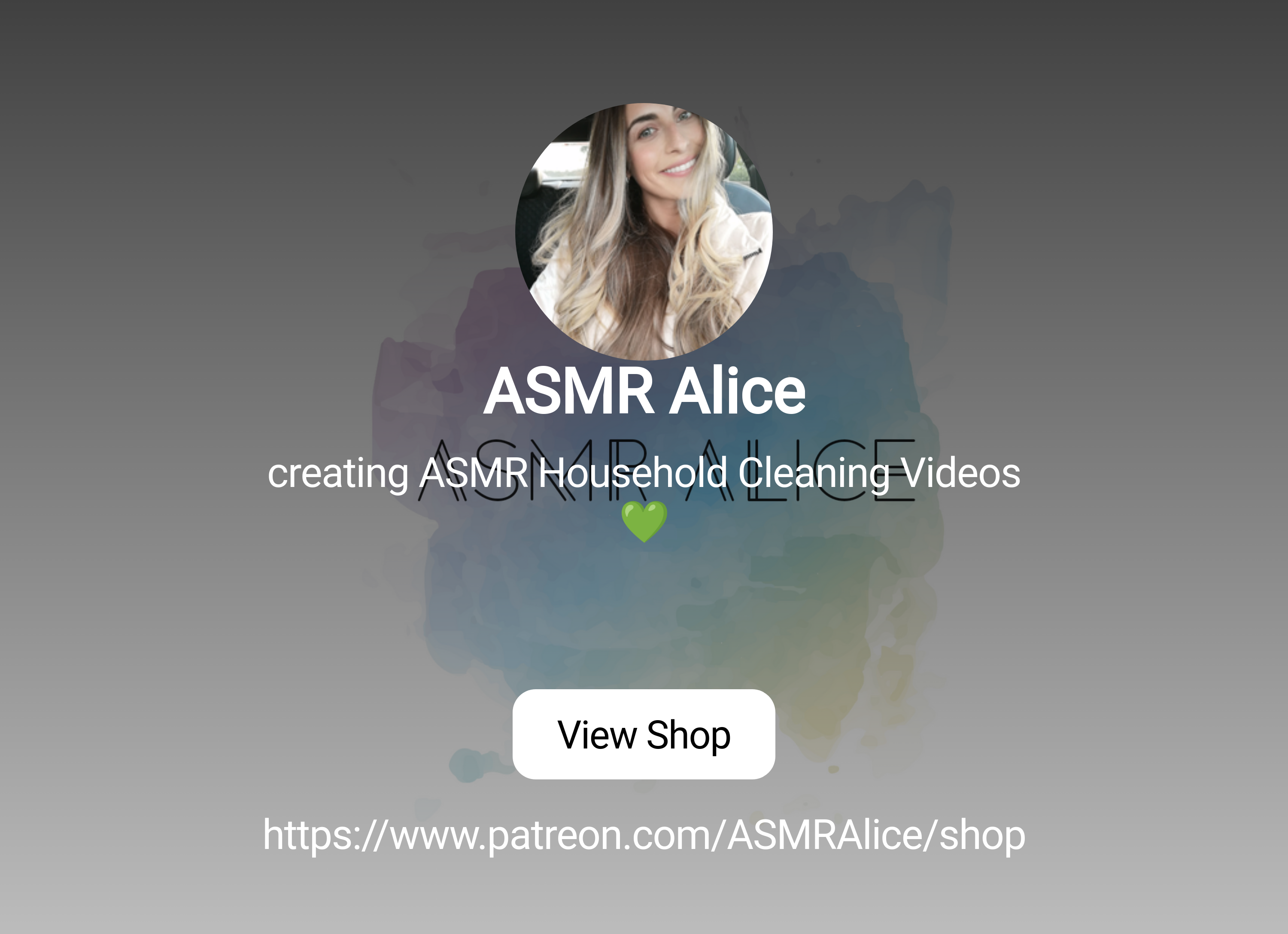 ASMR Alice | creating ASMR Household Cleaning Videos 💚 | Patreon