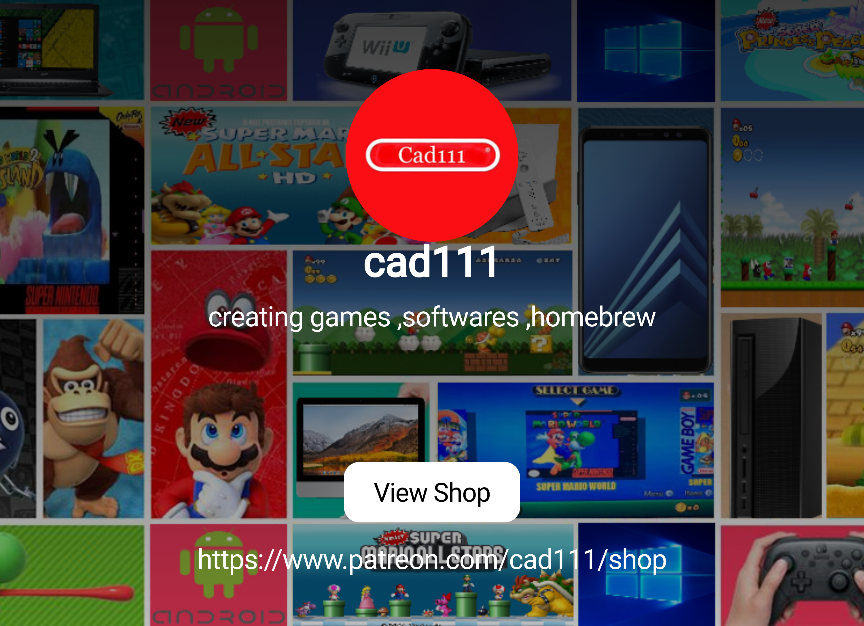 cad111 | creating games ,softwares ,homebrew | Patreon