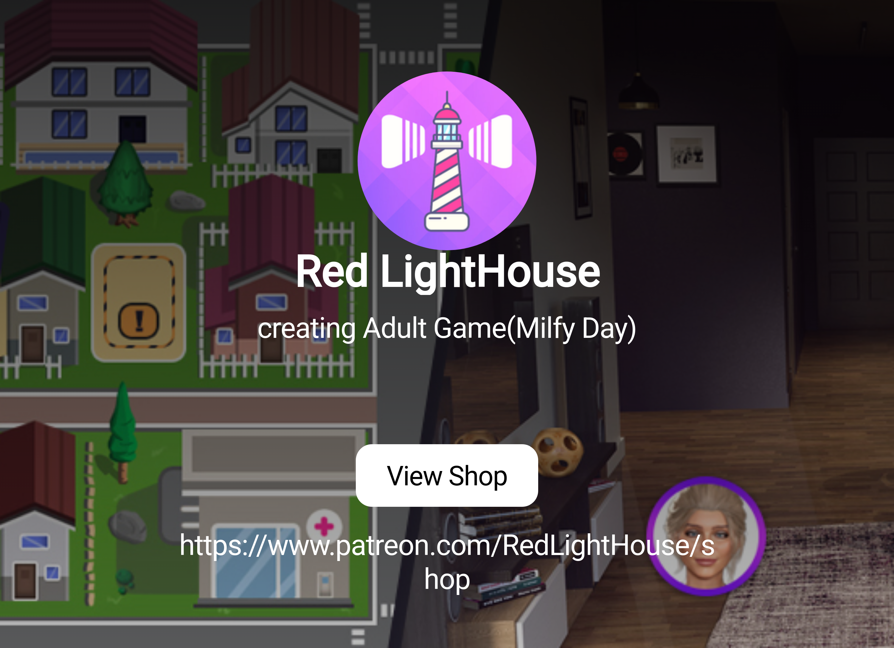 Red LightHouse | creating Adult Game(Milfy Day) | Patreon