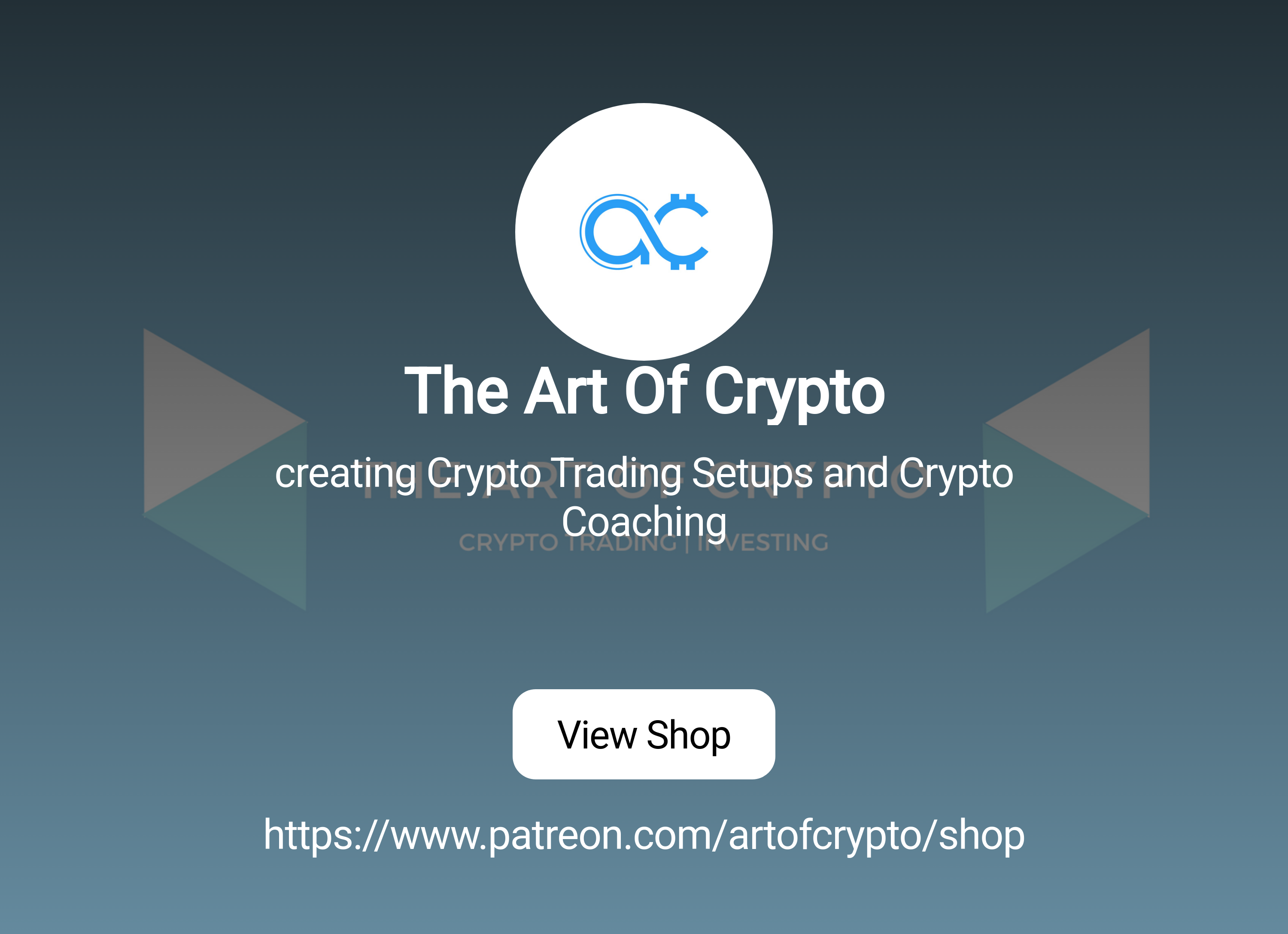 The Art Of Crypto | creating Crypto Trading Setups and Crypto Coaching |  Patreon
