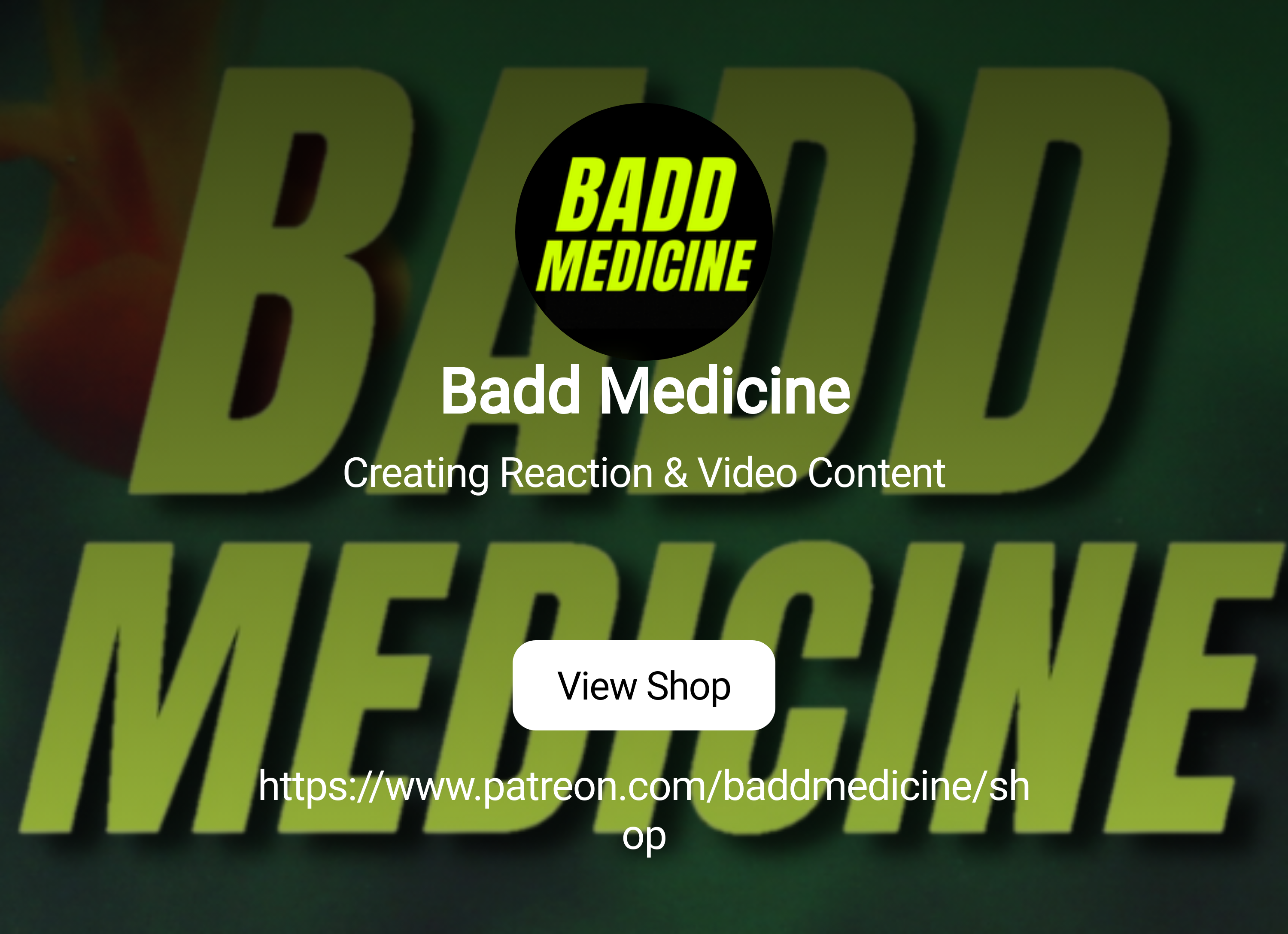 Badd Medicine | Creating Reaction & Video Content | Patreon