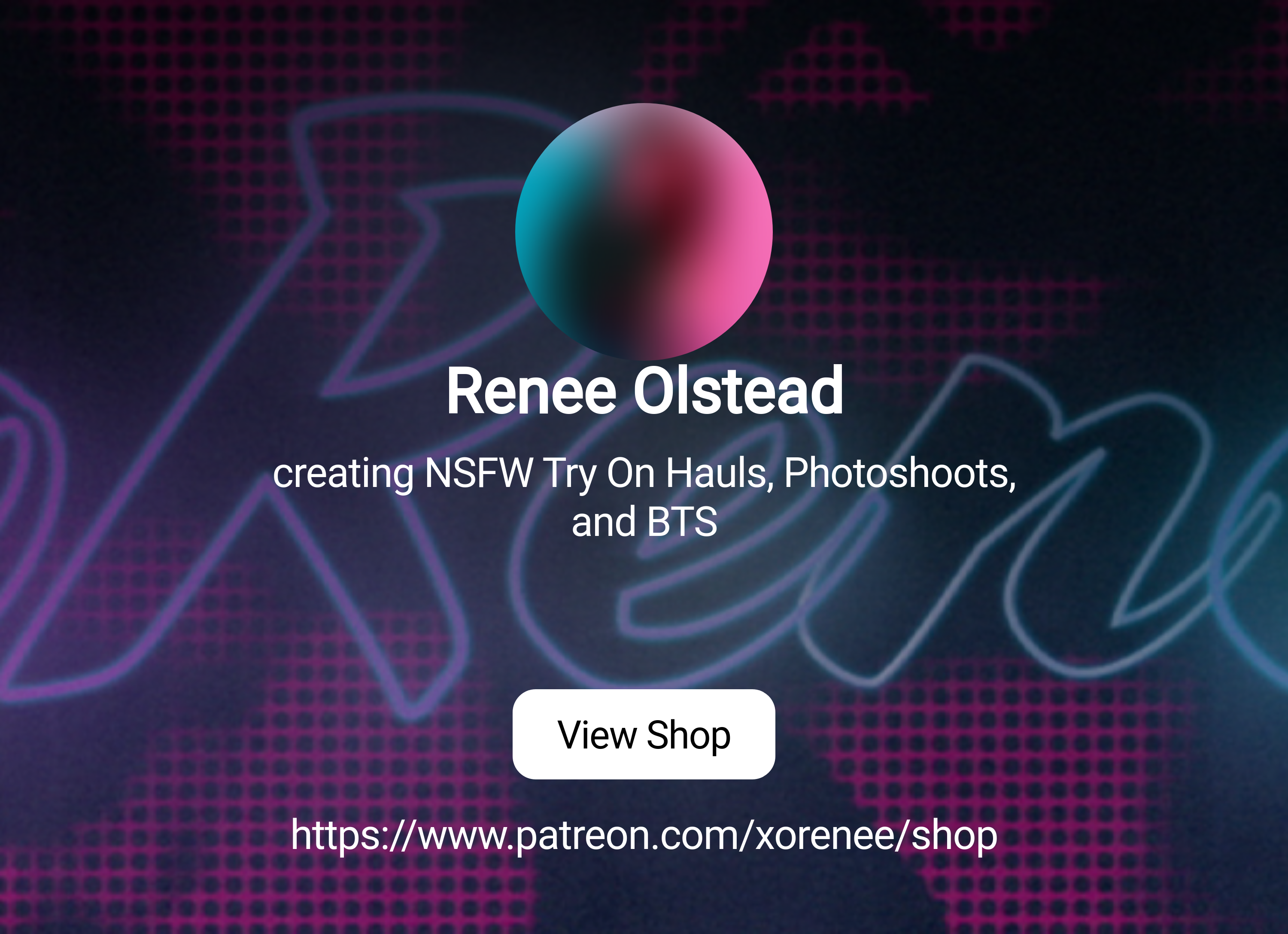 Renee Olstead | creating NSFW Try On Hauls, Photoshoots, and BTS | Patreon