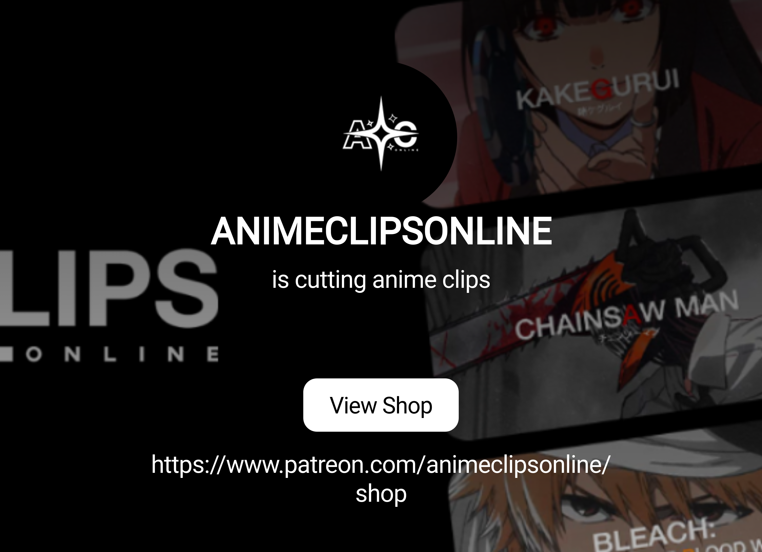 ANIMECLIPSONLINE | is cutting anime clips | Patreon