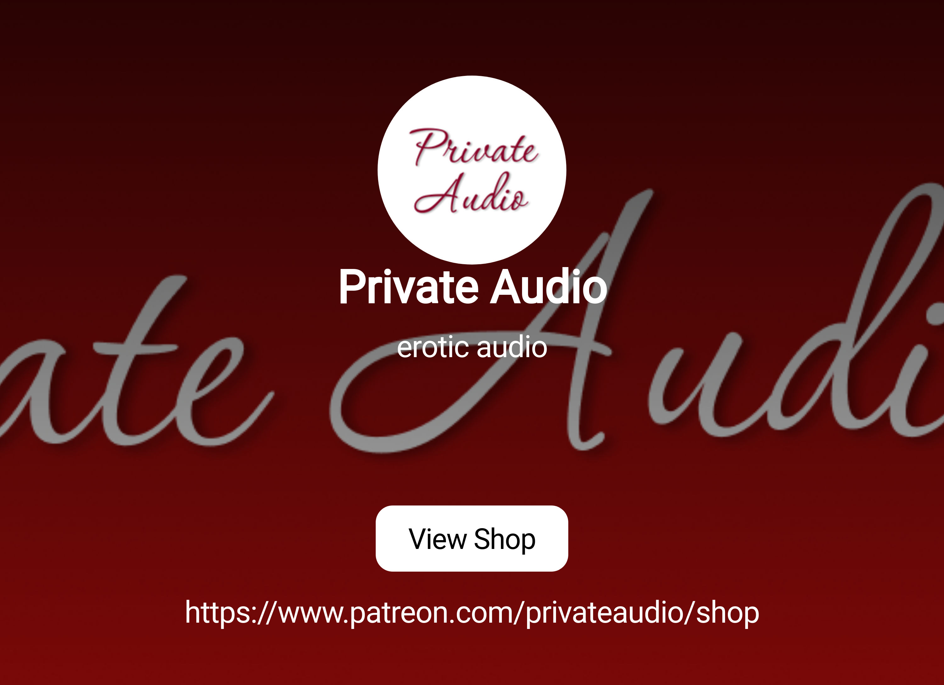 Private Audio | an erotic audio site | Patreon