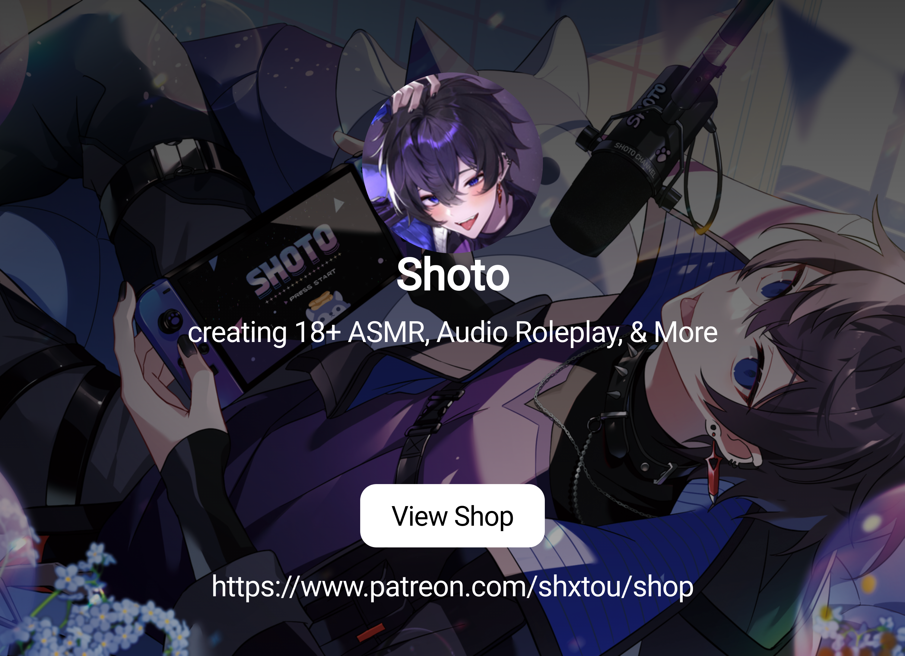 Shoto | creating 18+ ASMR, Audio Roleplay, & More | Patreon