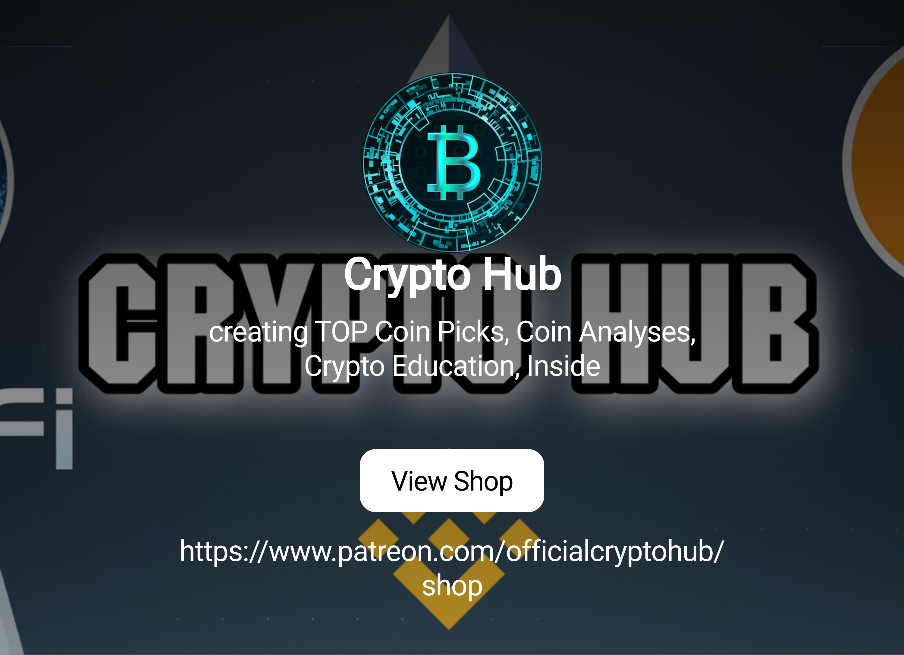 Crypto Hub | creating TOP Coin Picks, Coin Analyses, Crypto Education,  Inside | Patreon