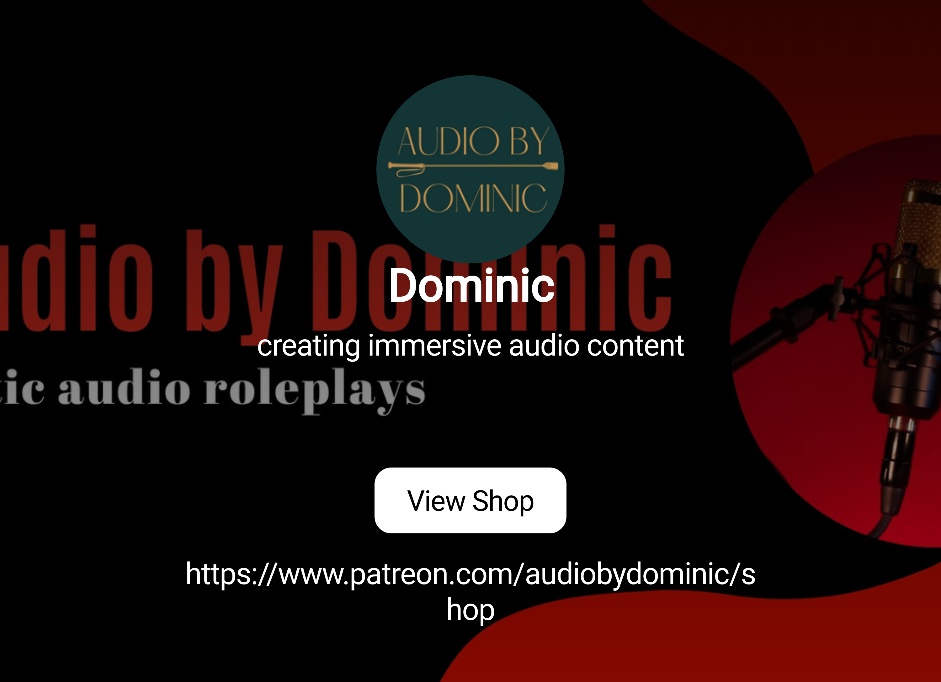 Dominic | creating erotic audio content | Patreon