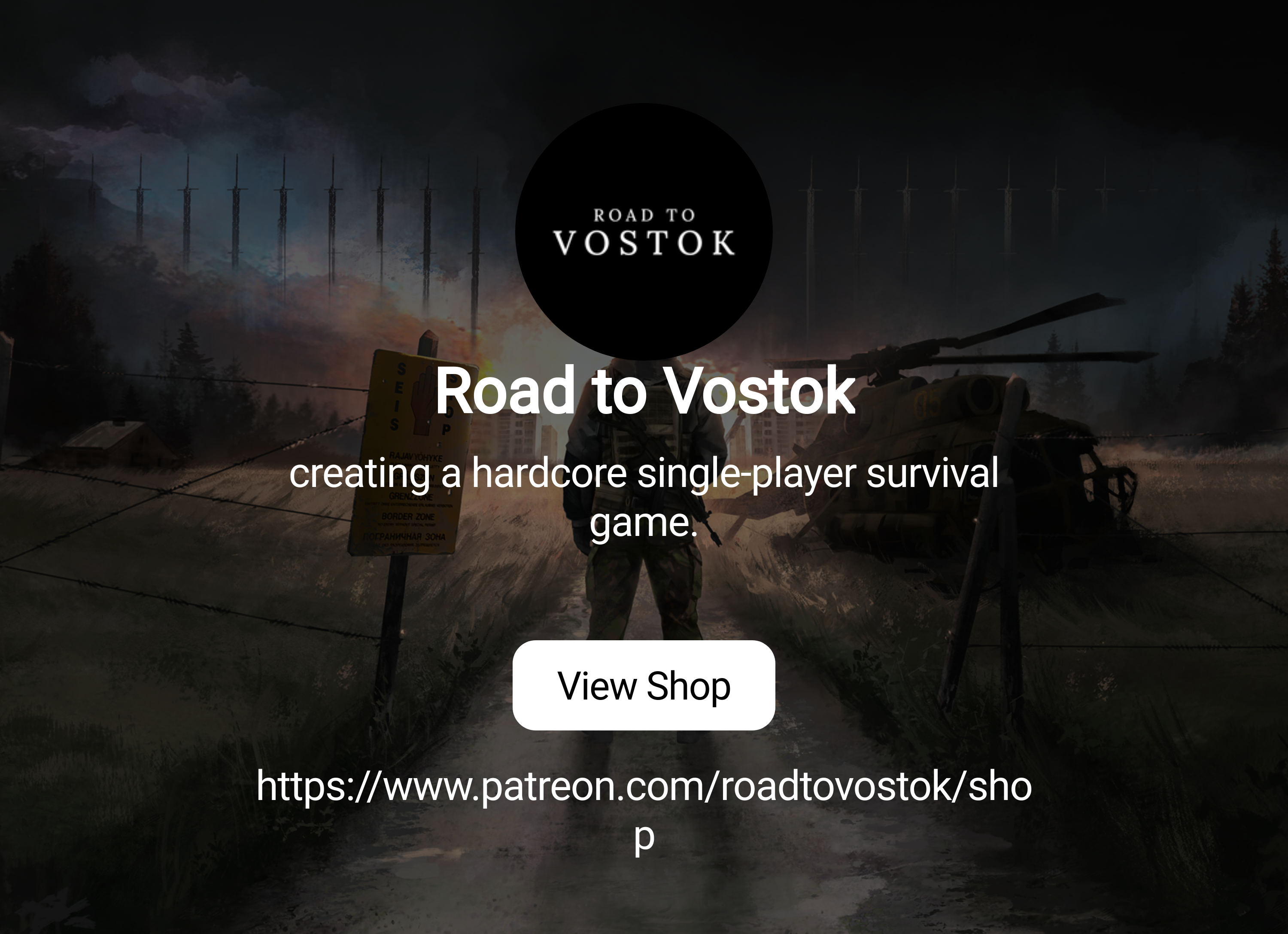 Road to Vostok | creating a hardcore single-player survival game. | Patreon