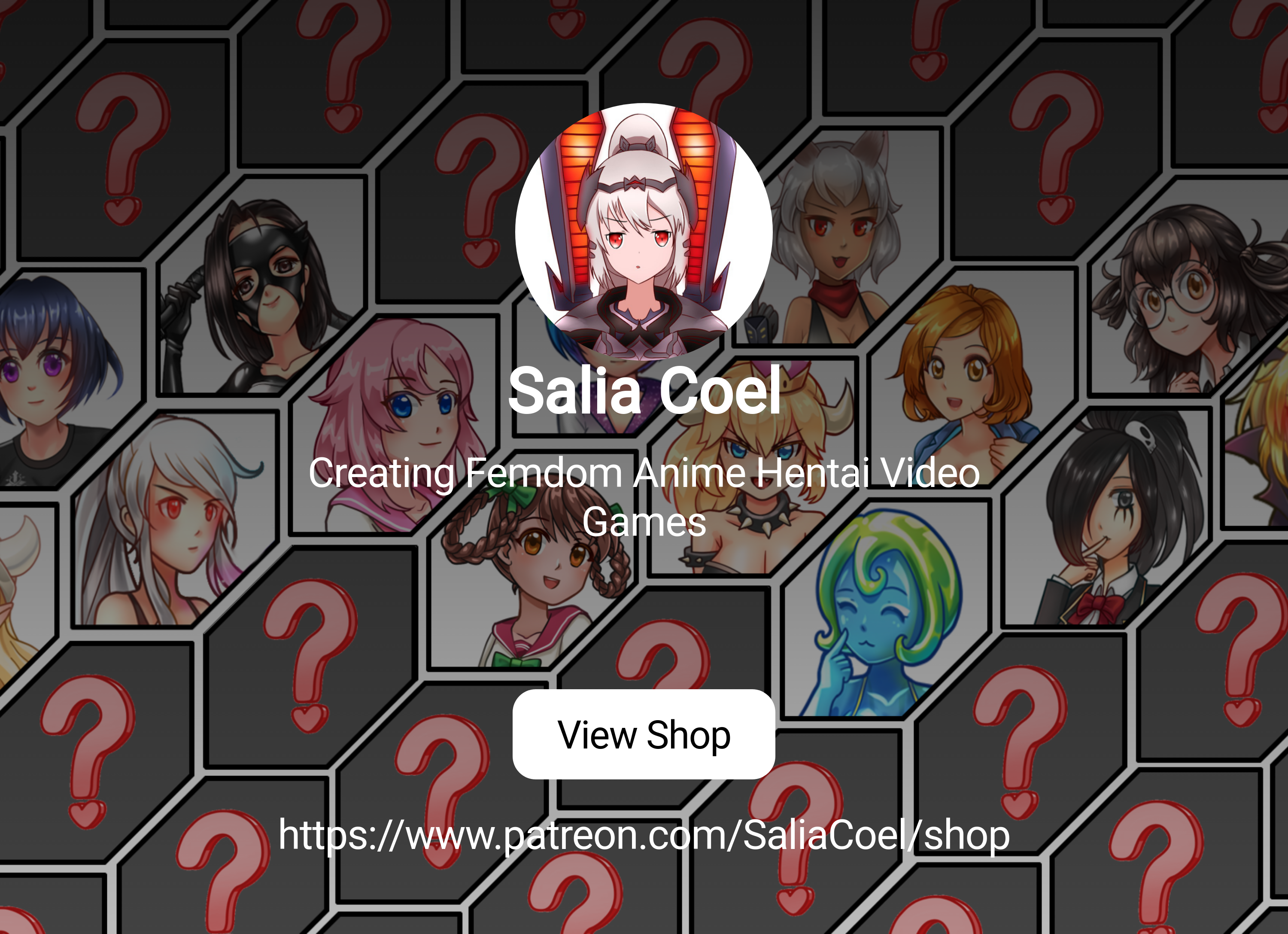 Salia Coel | Creating Femdom Anime Hentai Video Games | Patreon