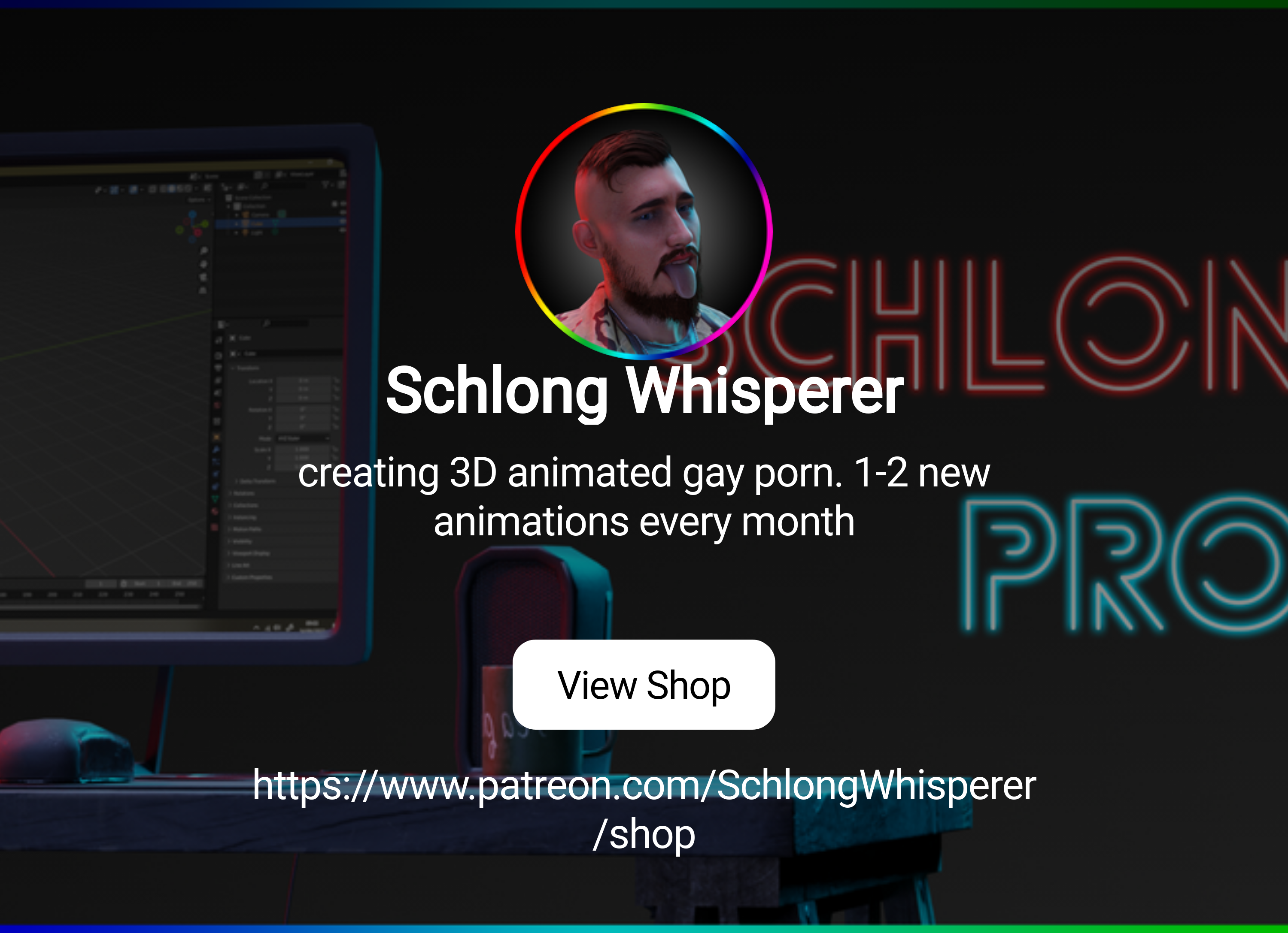 Schlong Whisperer | creating 3D animated gay porn. 1-2 new animations every  month | Patreon