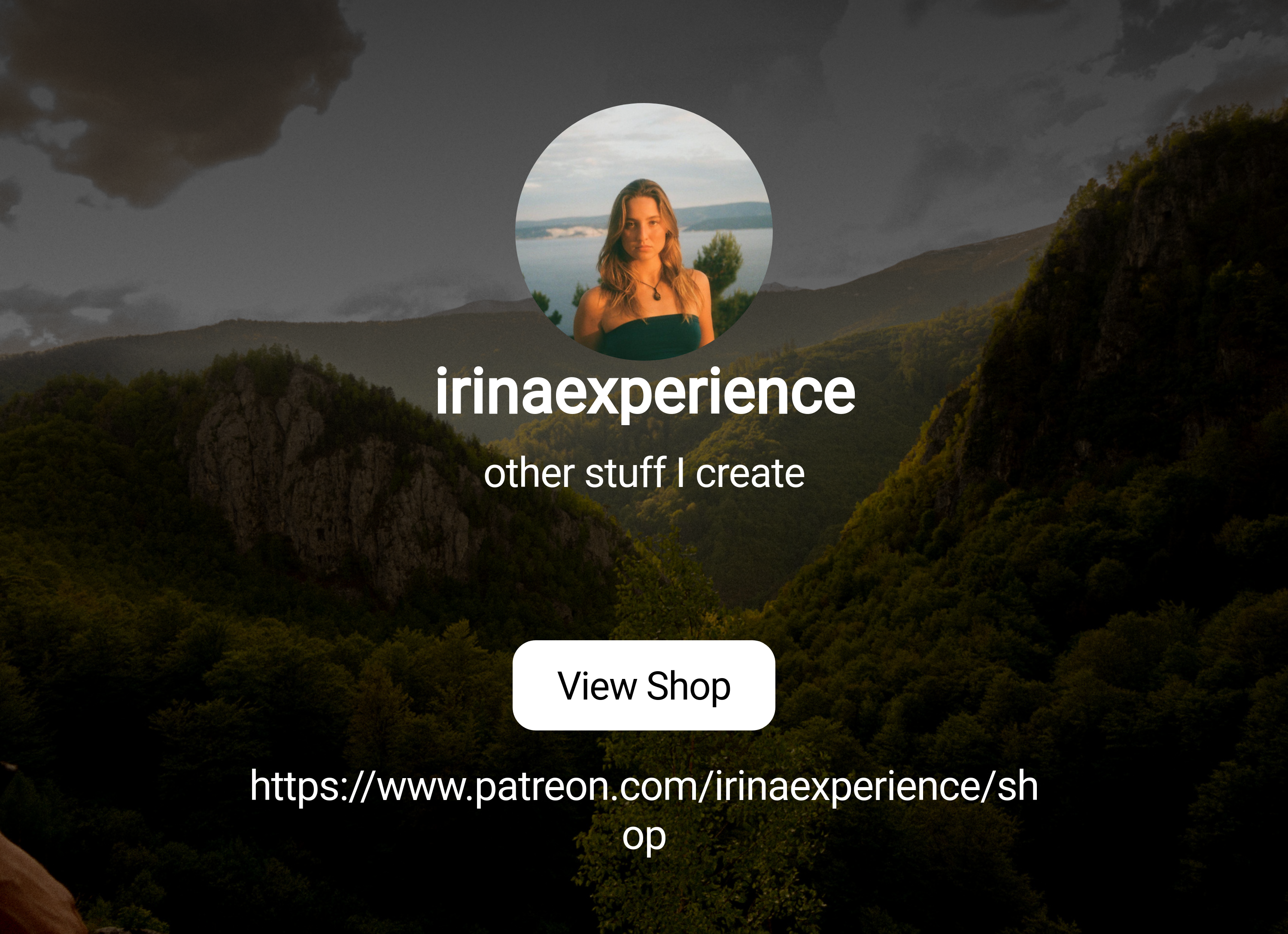irinaexperience | other stuff I create | Patreon