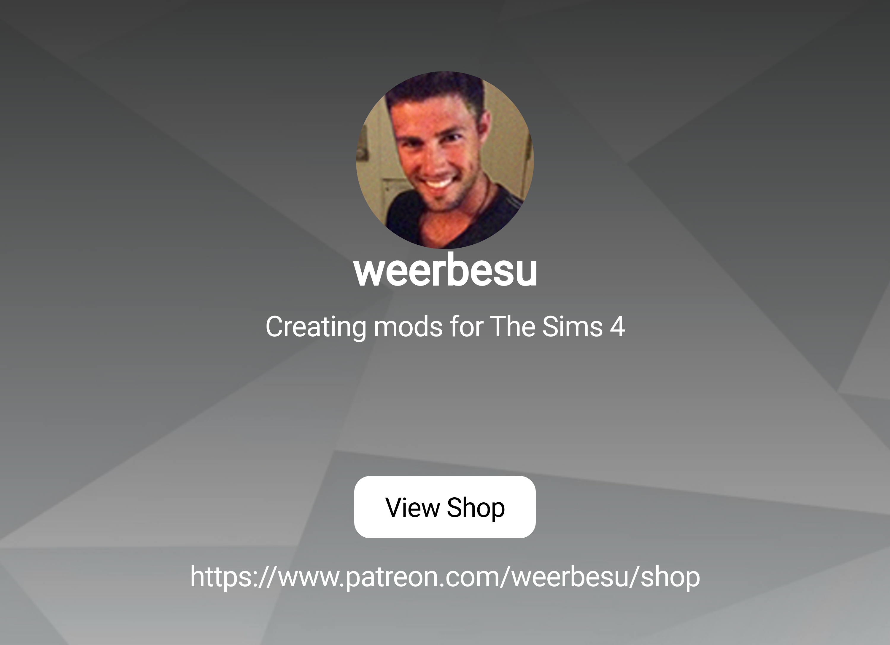 weerbesu | Creating mods for The Sims 4 | Patreon