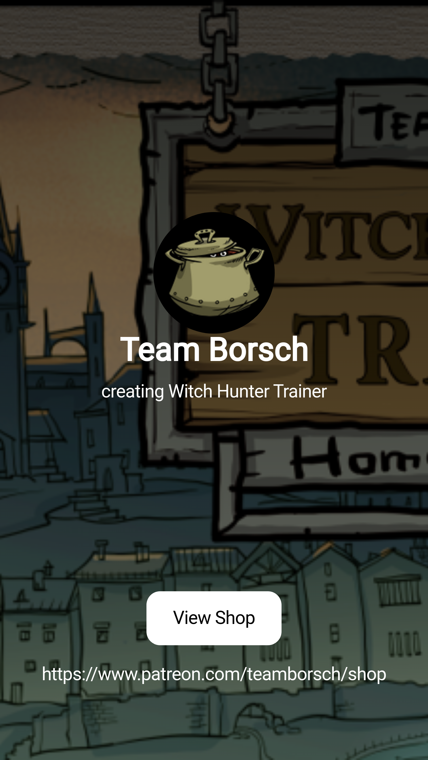 Team Borsch | creating Witch Hunter Trainer | Patreon