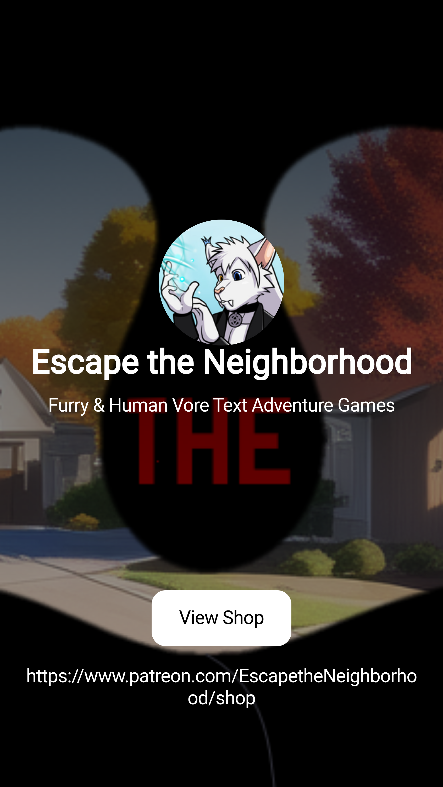 Escape the Neighborhood | Furry & Human Vore Text Adventure Games | Patreon