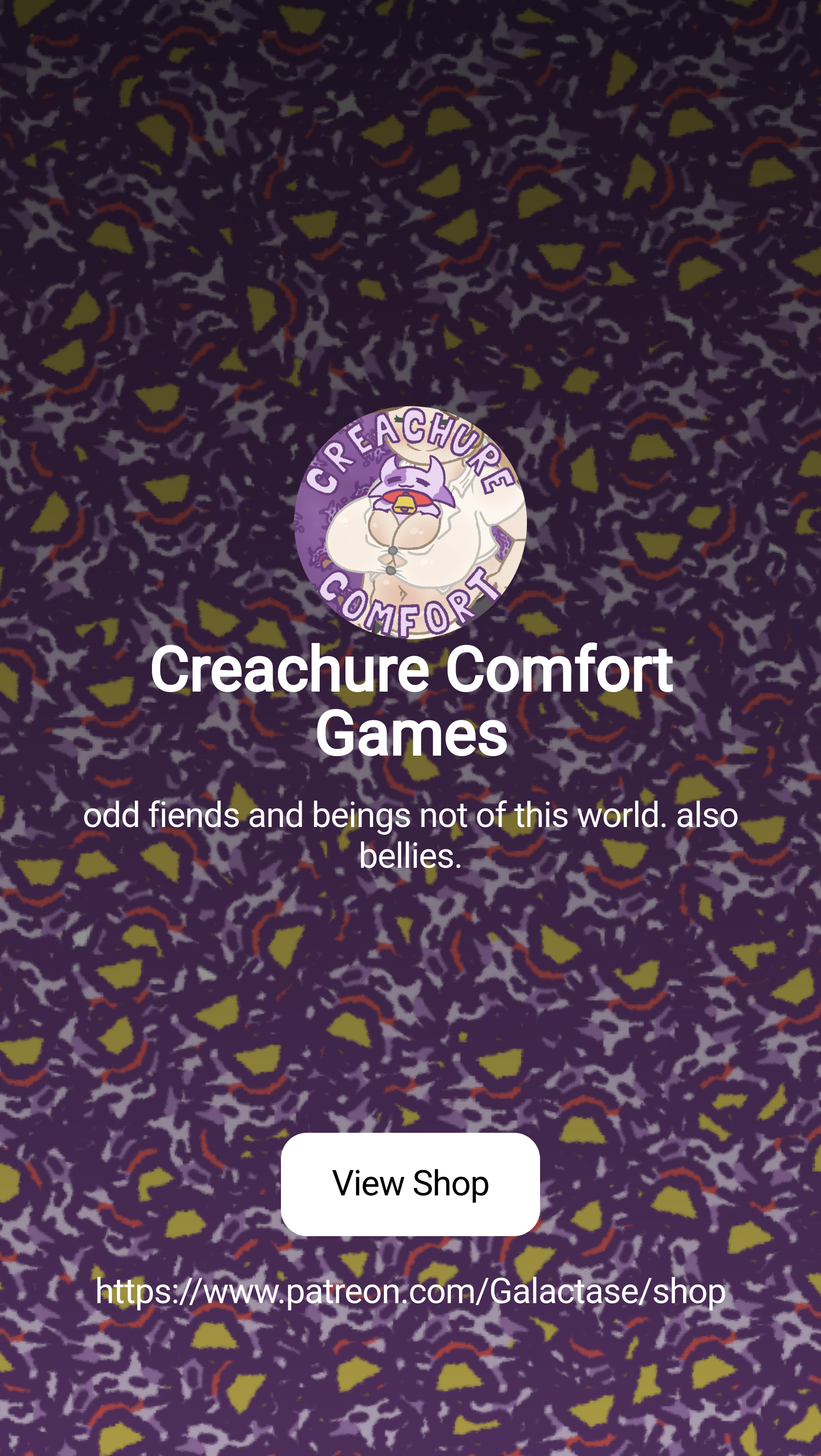 Creachure Comfort Games | odd fiends and beings not of this world. also  bellies. | Patreon