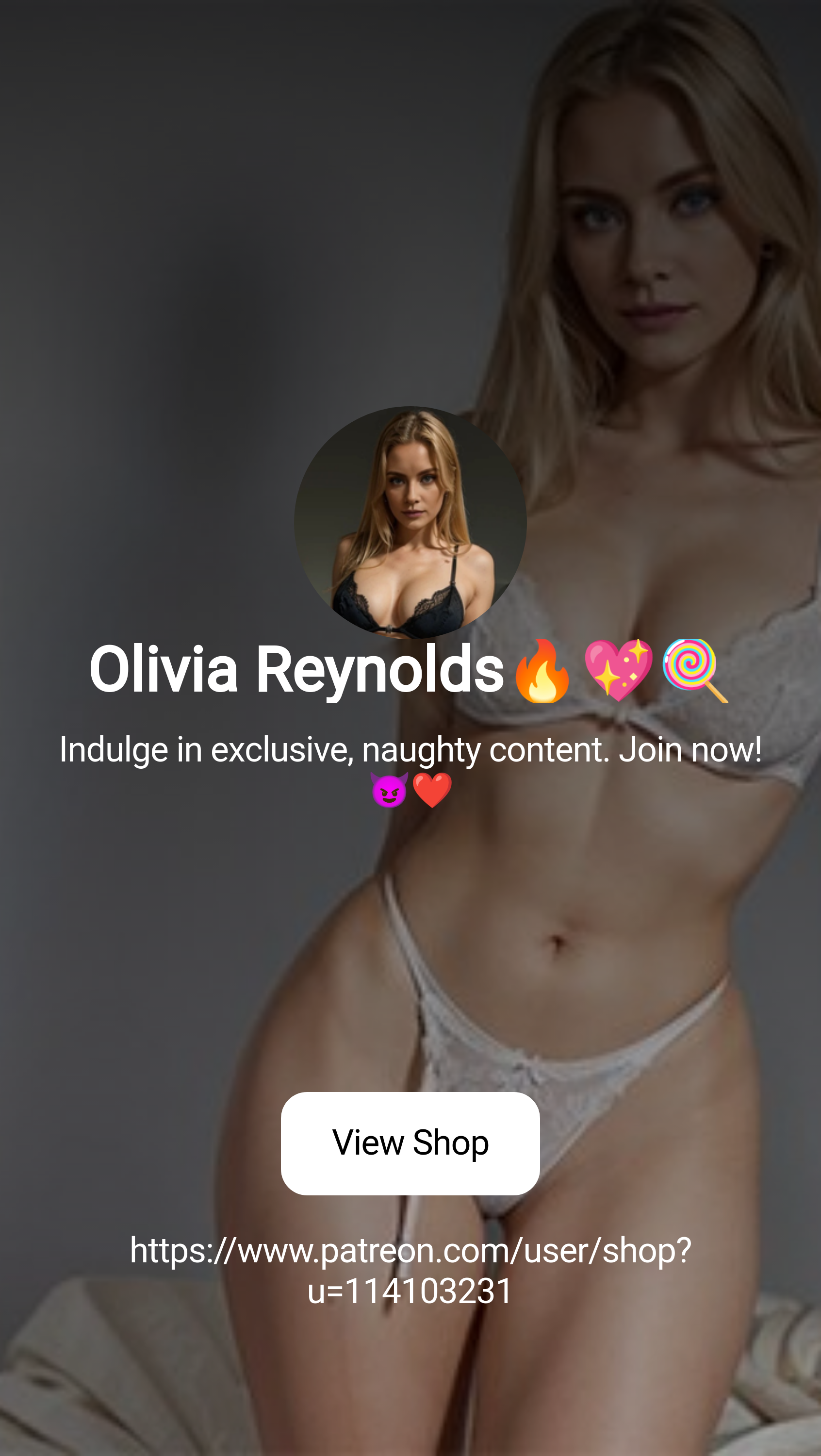 Olivia Reynolds🔥💖🍭 | Indulge in exclusive, naughty content. Join now!  😈❤️ | Patreon