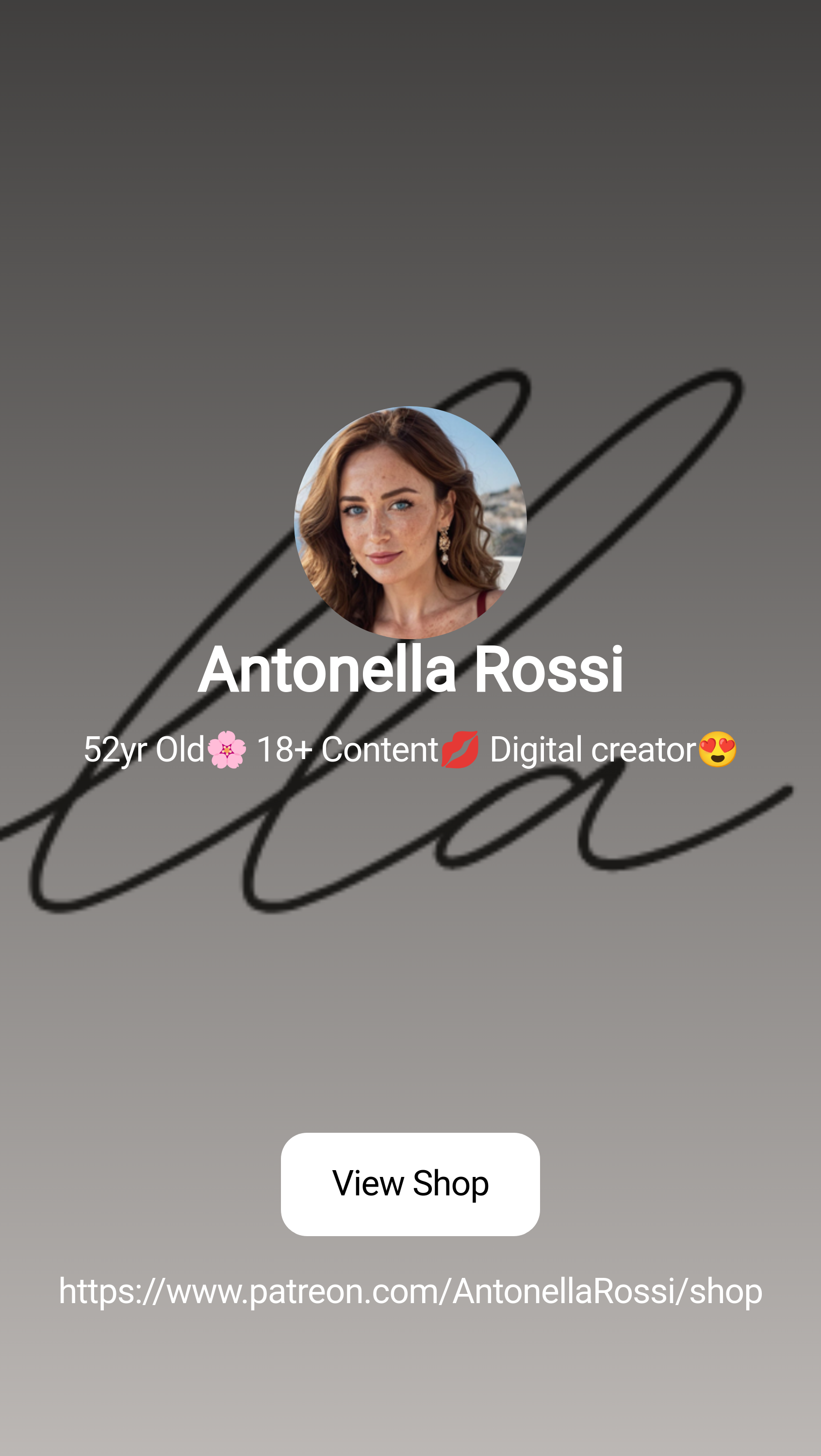 Antonella Rossi | 52yr Old🌸 18+ Content💋 Digital creator😍 | Patreon