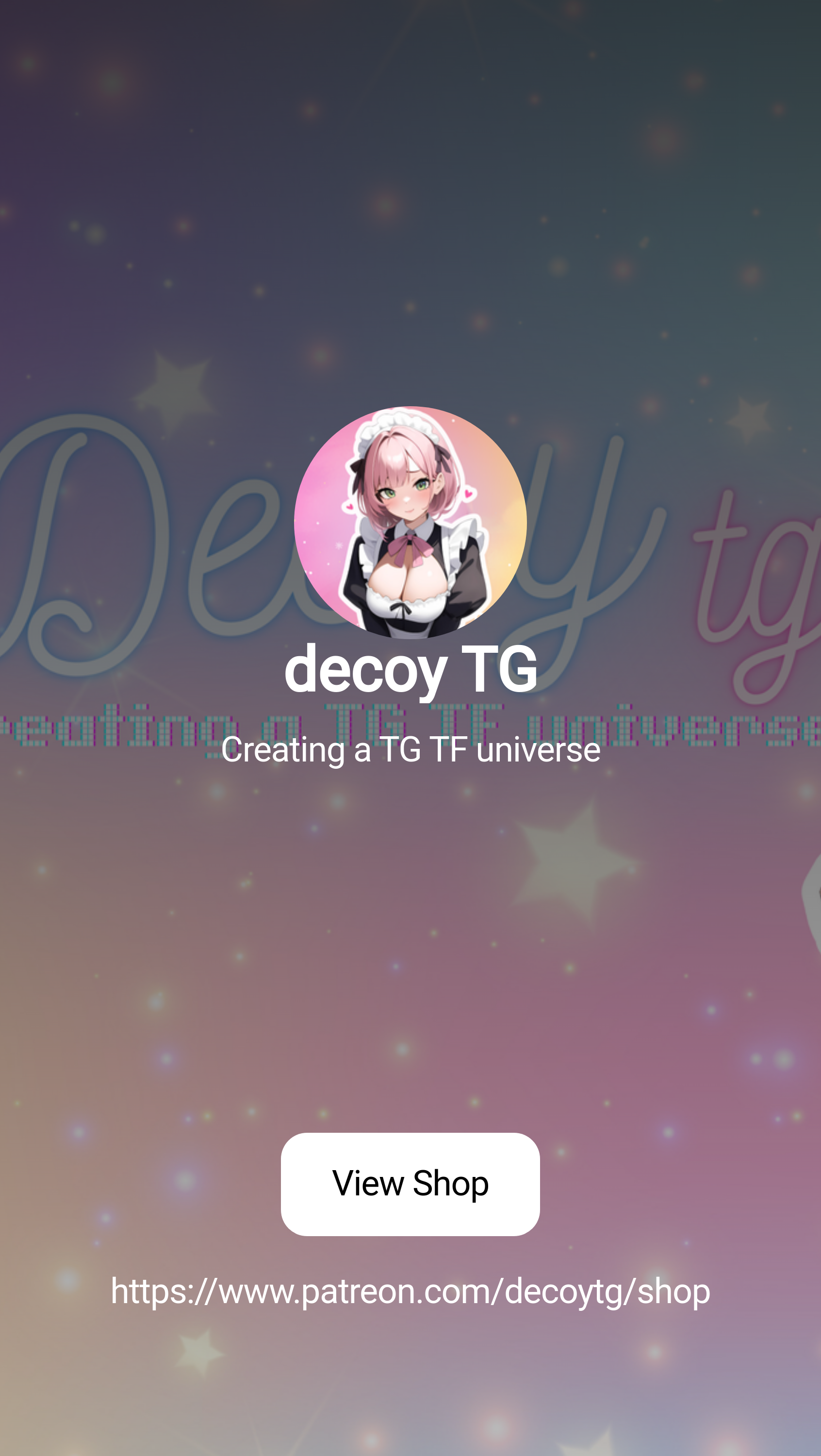 decoy TG | Creating tg tf gender bender stories & visual novels. | Patreon