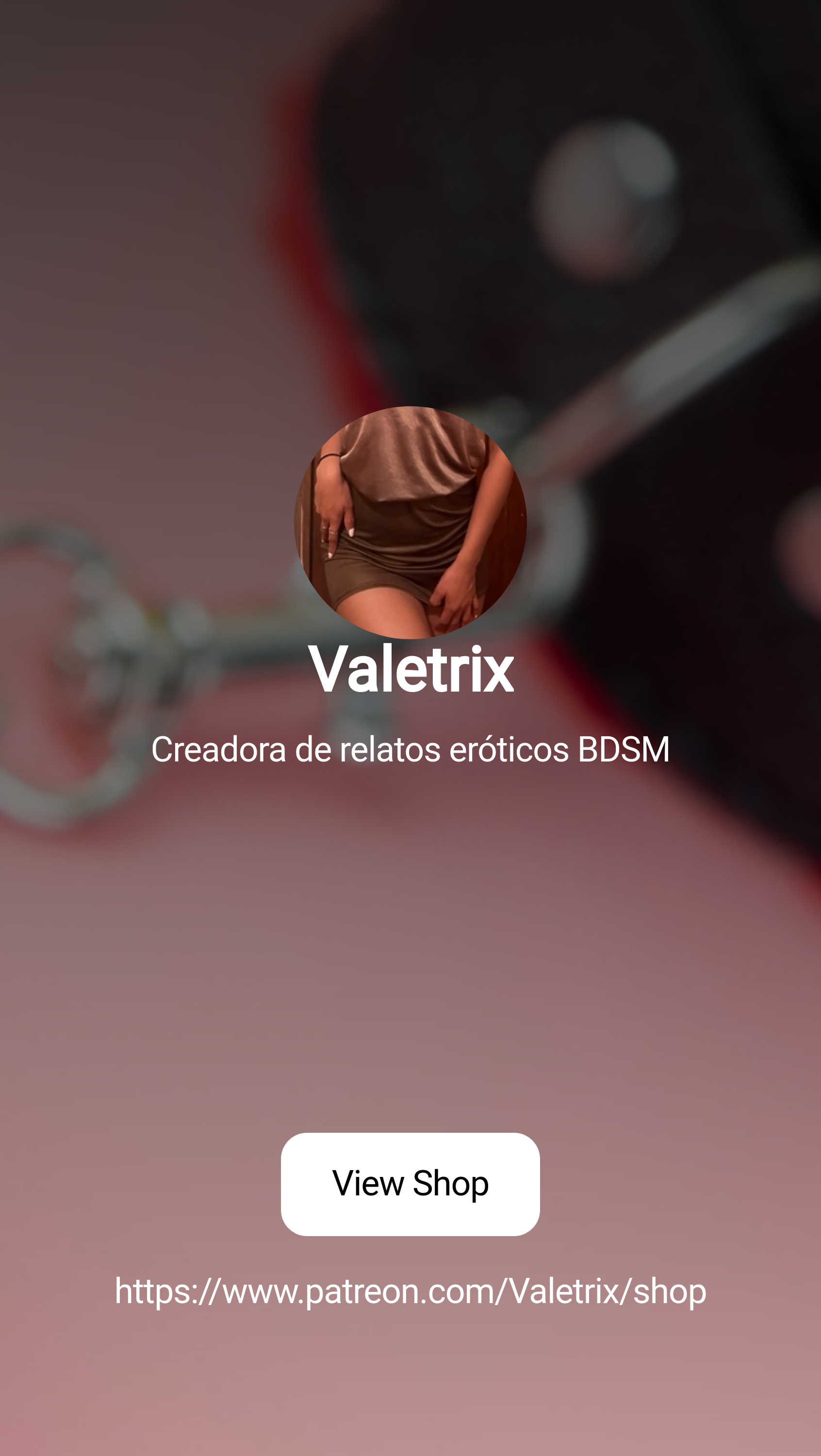 Valetrix | Creadora de relatos eróticos BDSM | Patreon