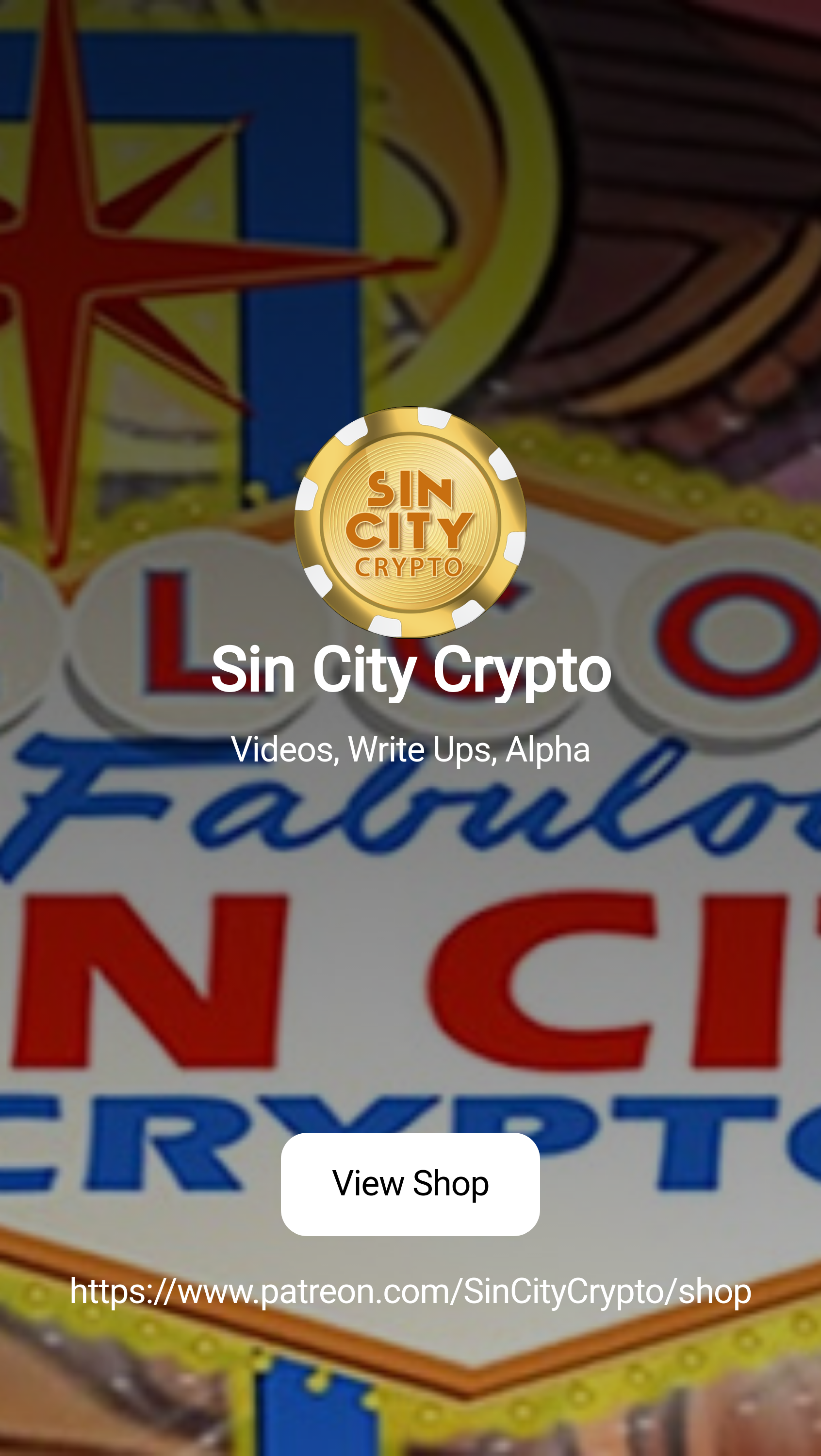 Sin City Crypto | Videos, Write Ups, Alpha | Patreon