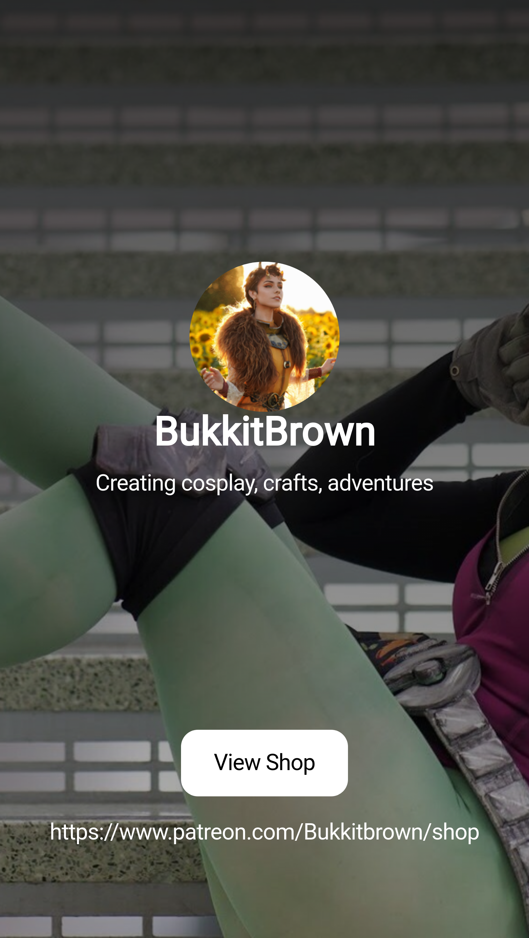 BukkitBrown | Creating cosplay, crafts, adventures | Patreon