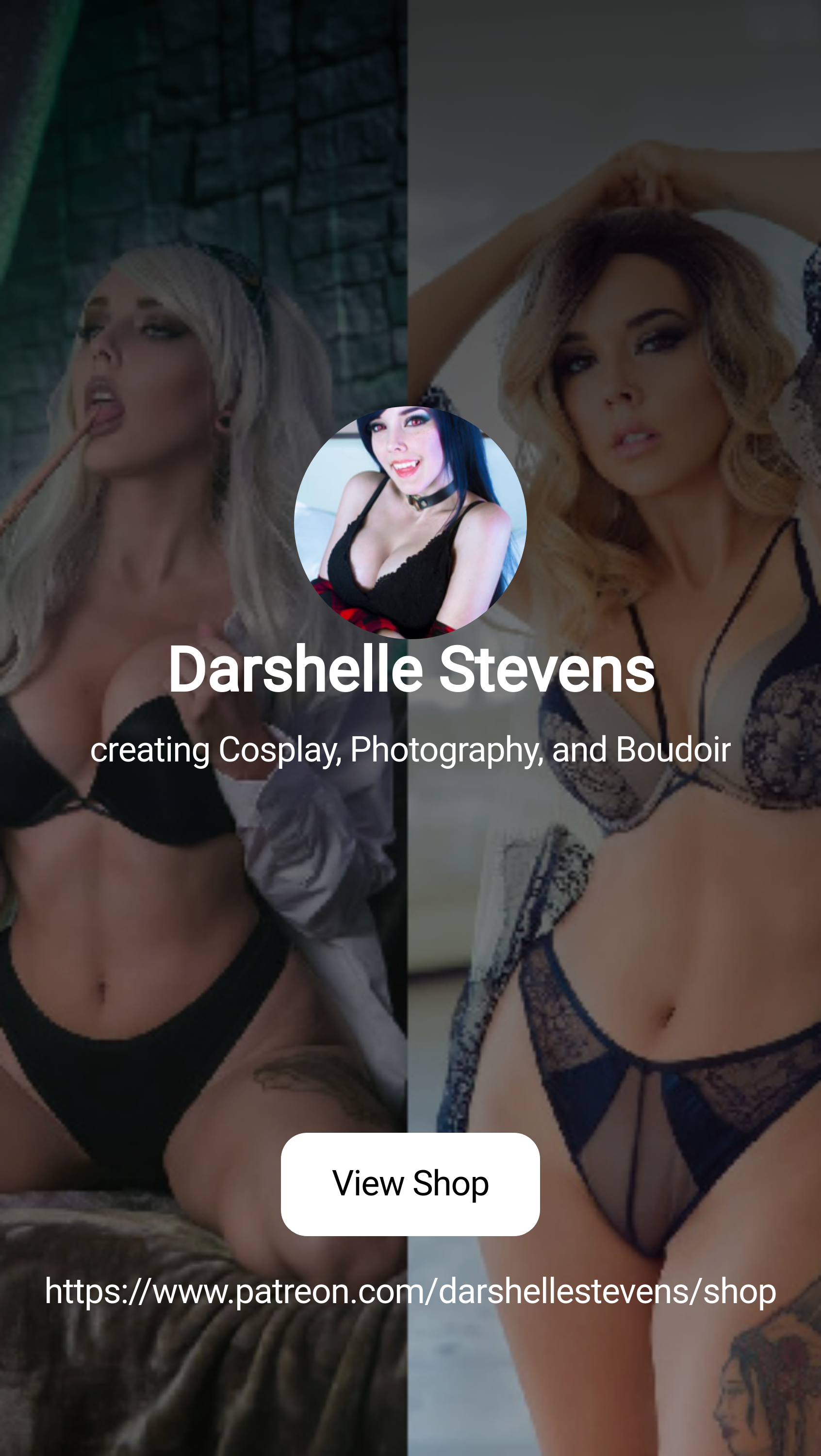 Darshelle Stevens | creating Cosplay, Photography, and Boudoir | Patreon