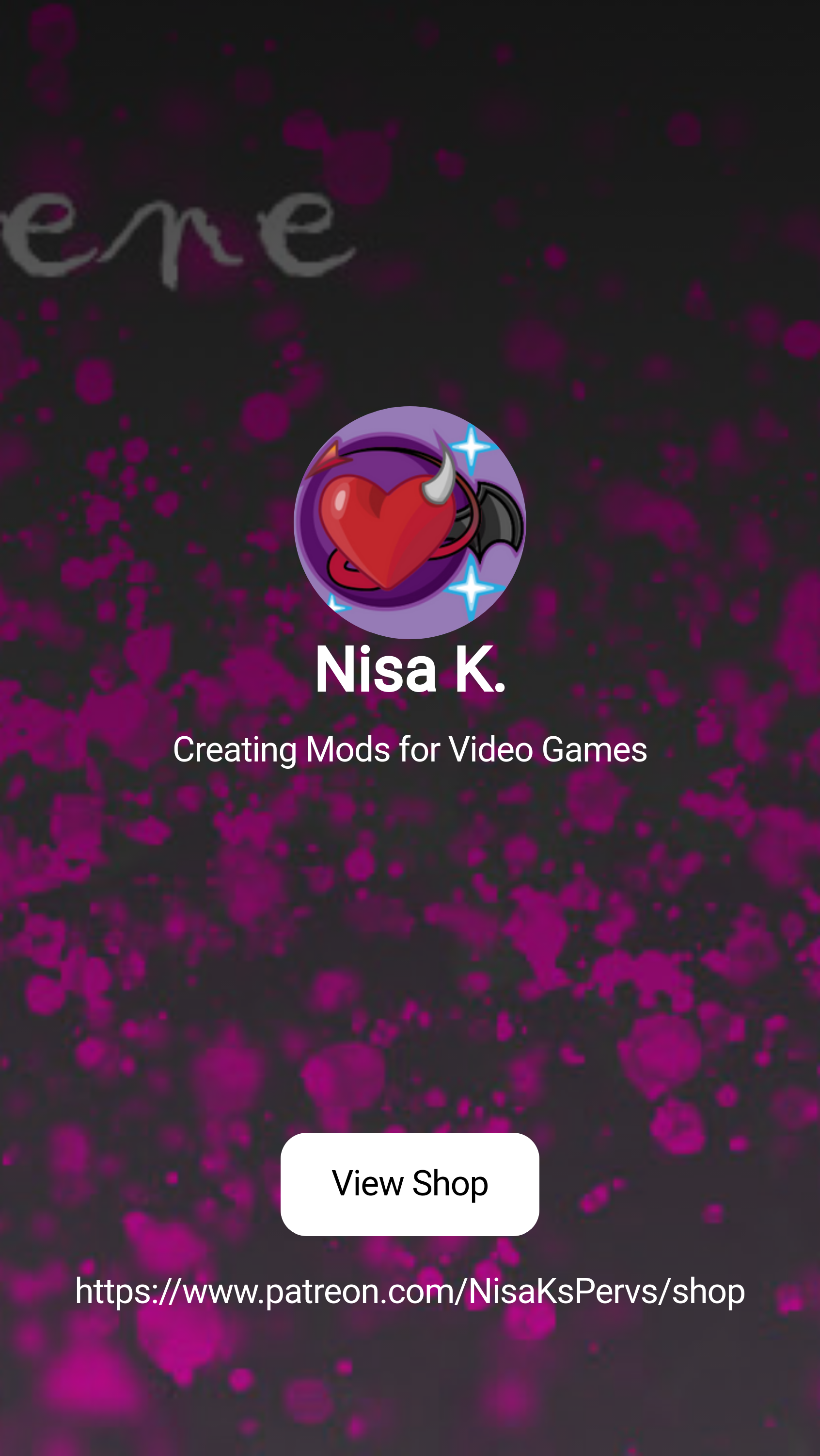 Nisa K. | Creating Mods for Video Games | Patreon