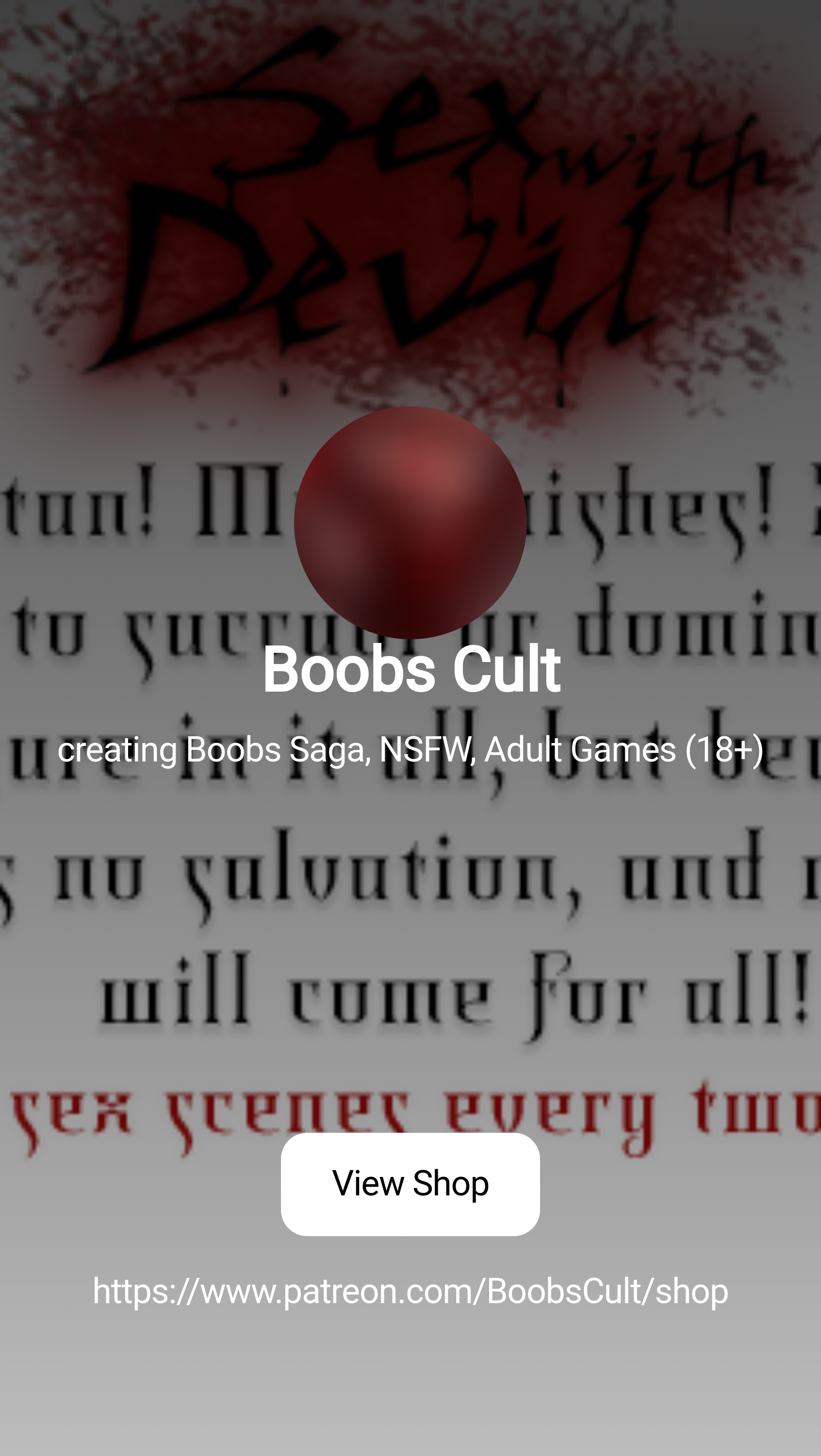 Boobs Cult | creating Boobs Saga, NSFW, Adult Games (18+) | Patreon