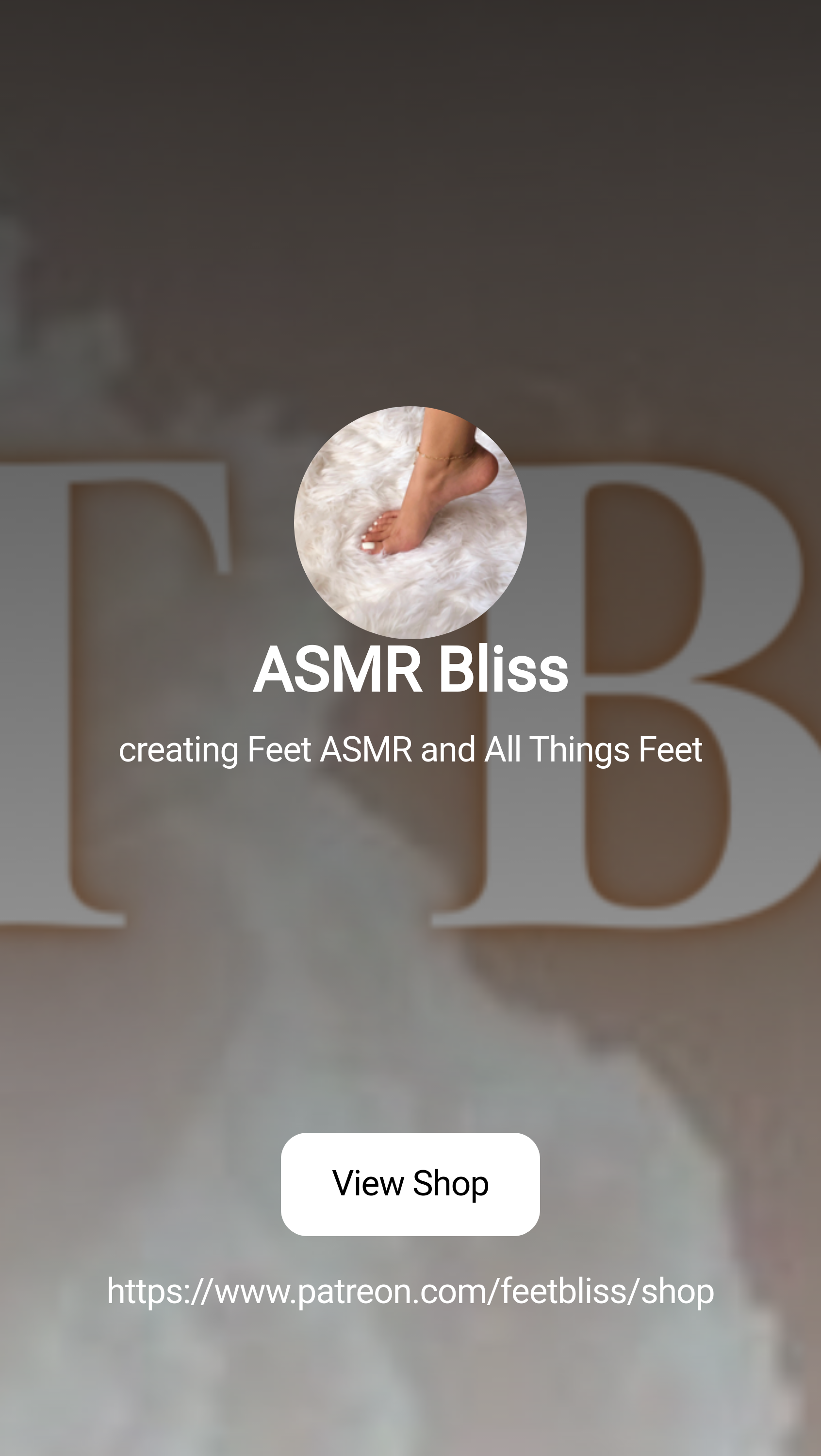 ASMR Bliss | creating Feet ASMR and All Things Feet | Patreon