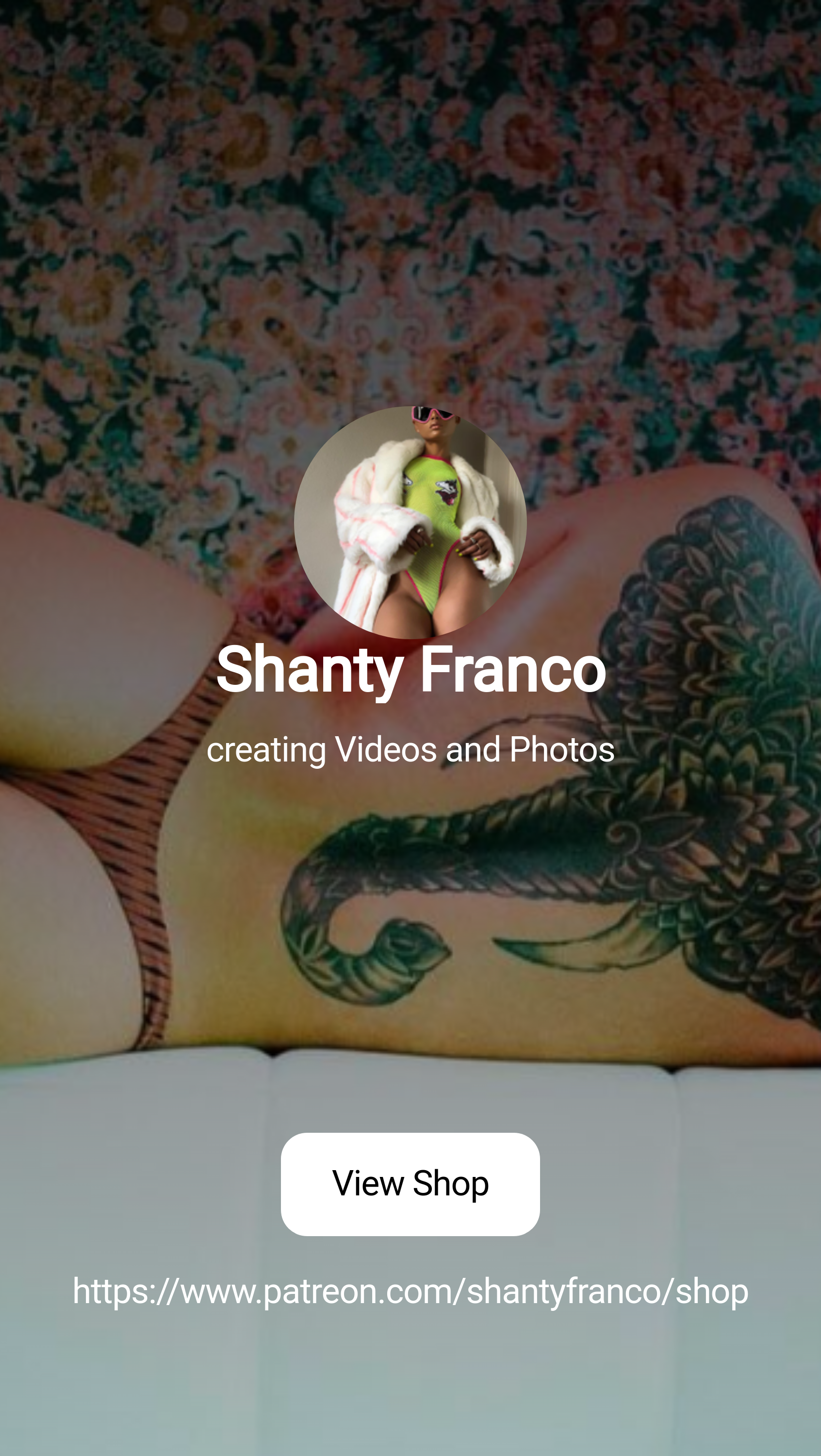 Shanty Franco | creating Videos and Photos | Patreon