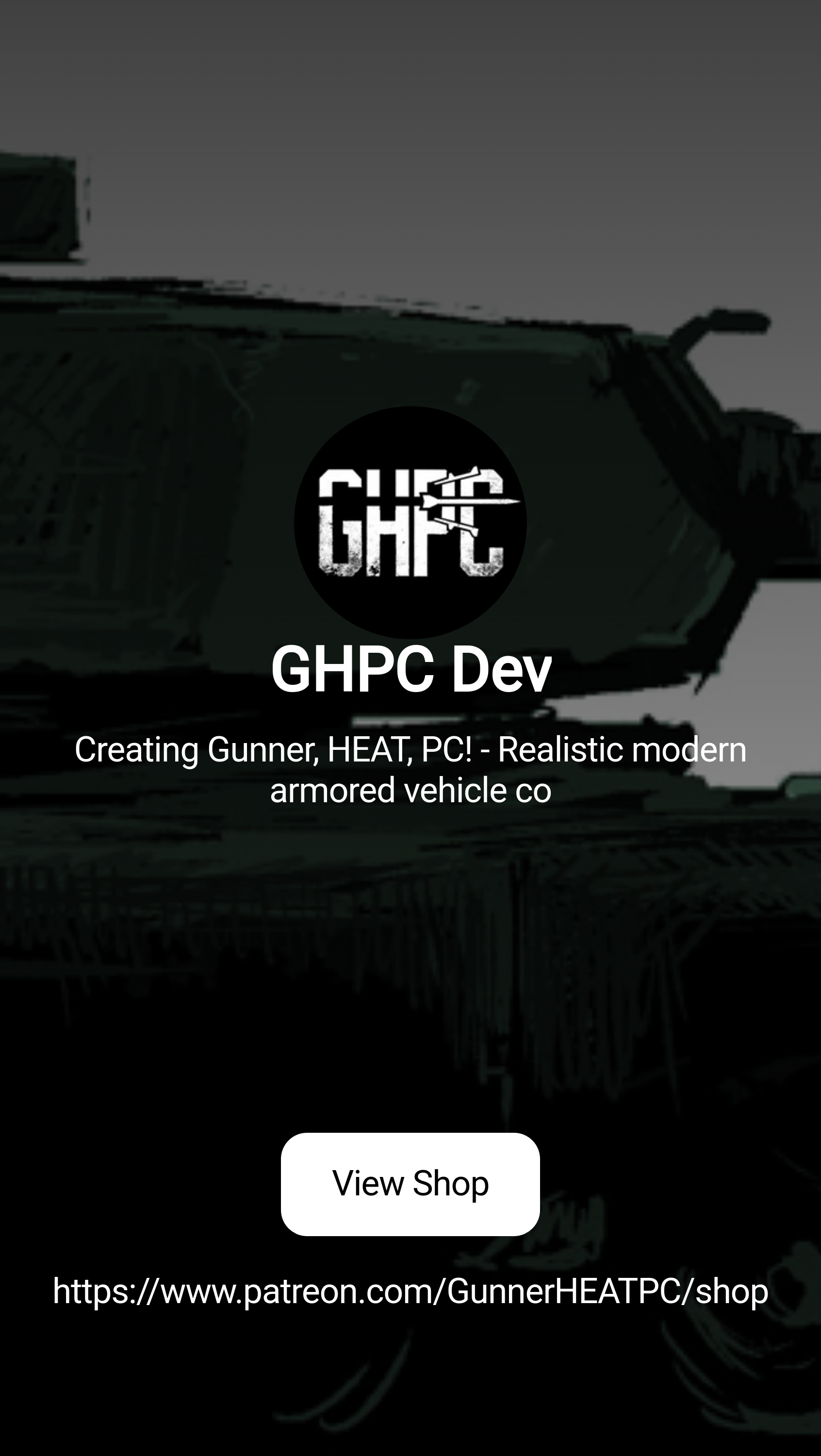 GHPC Dev | Creating Gunner, HEAT, PC! - Realistic modern armored vehicle co  | Patreon