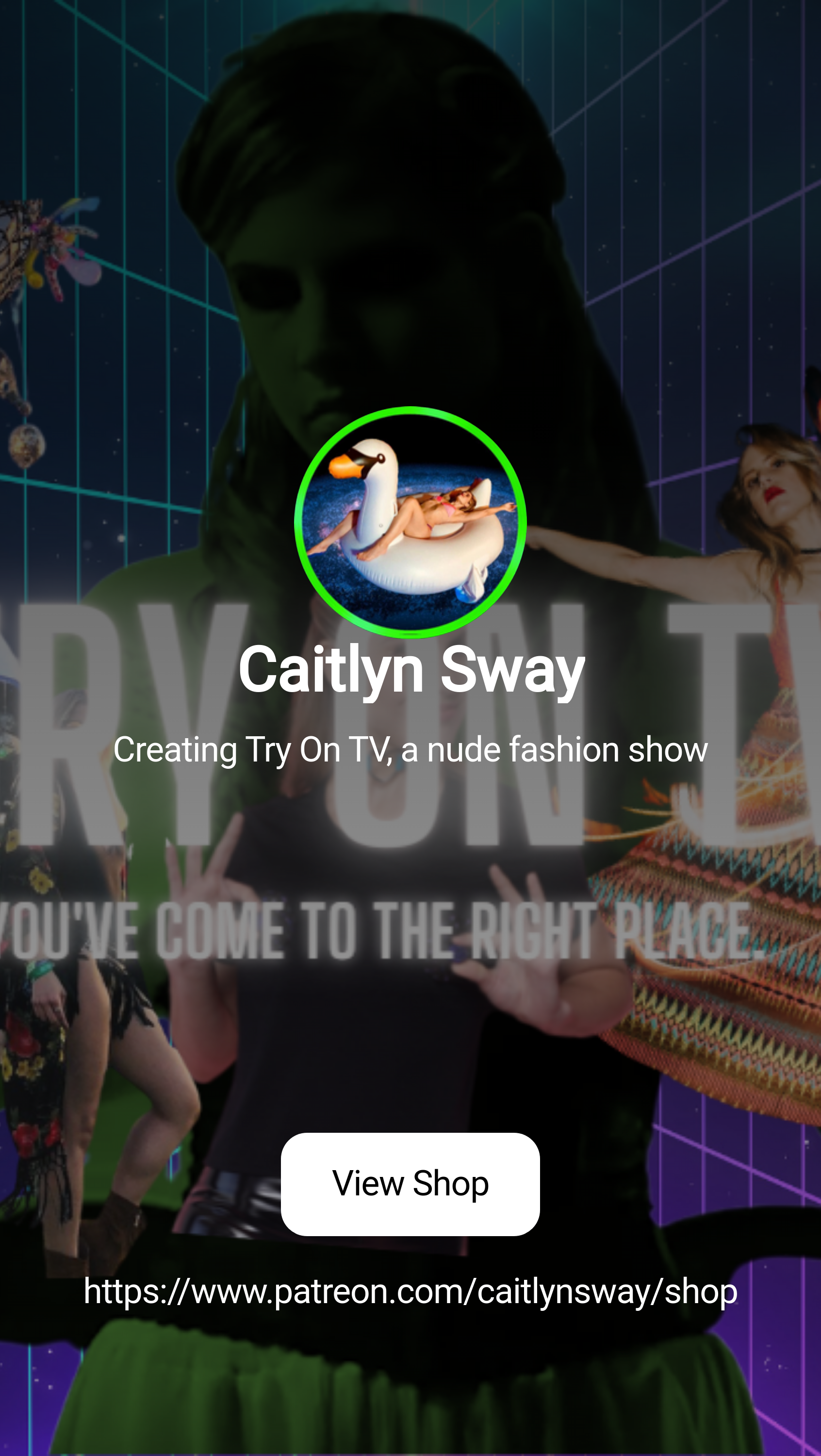 Caitlyn Sway | Creating Try On TV, a nude fashion show | Patreon