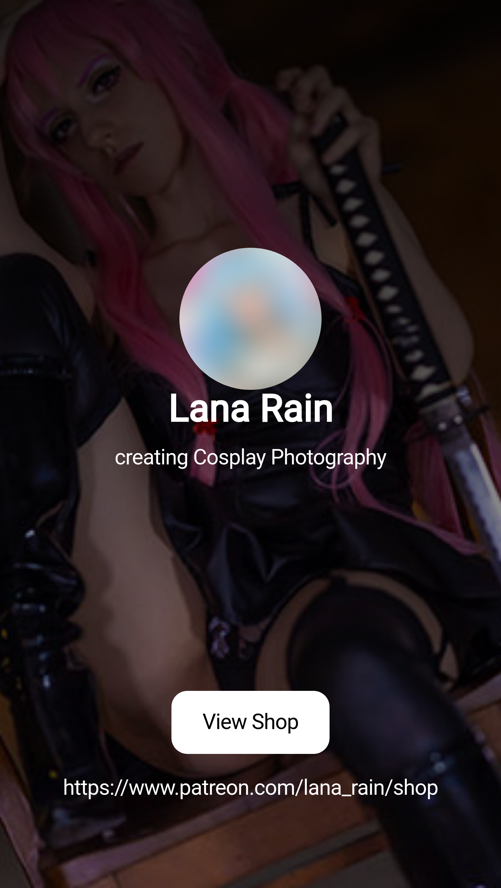 Lana Rain | creating Cosplay Photography | Patreon